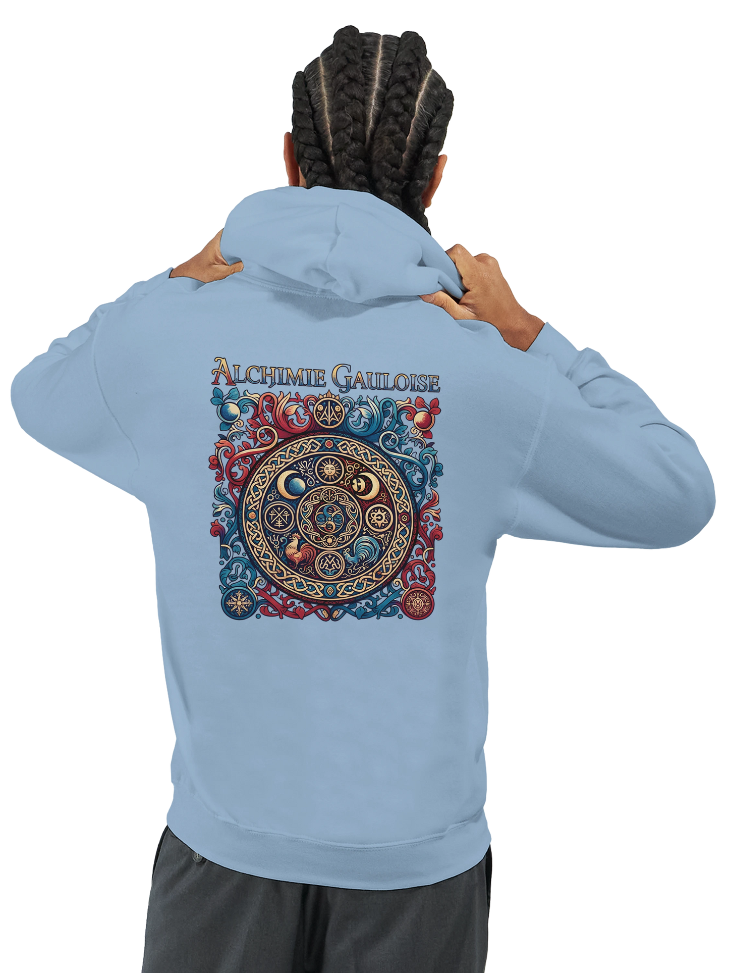 Sweat à capuche homme Alchimie Gauloise – Hoodie premium en coton mélangé