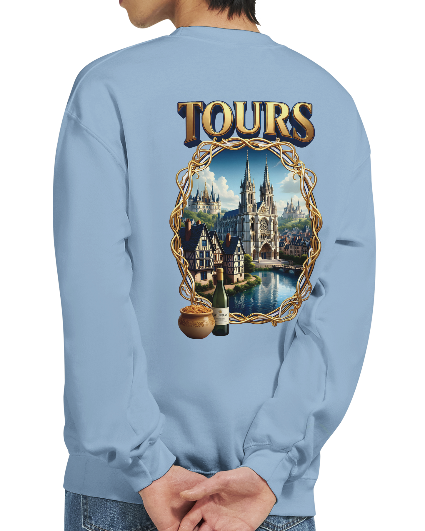 Sweat-shirt Unisexe Tours France - Classique et Confortable
