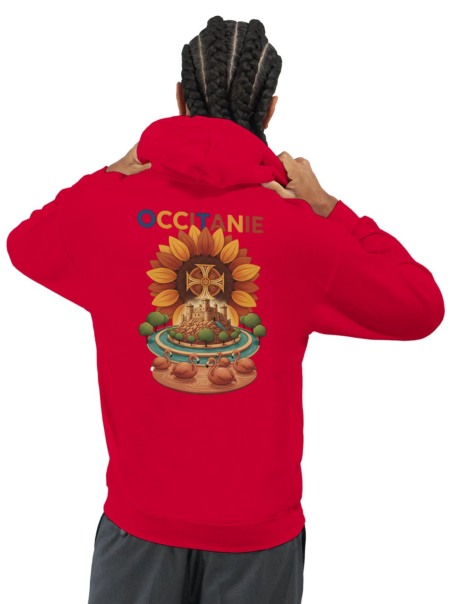 Sweat à Capuche Unisexe Occitanie – Hoodie Confortable et Résistant