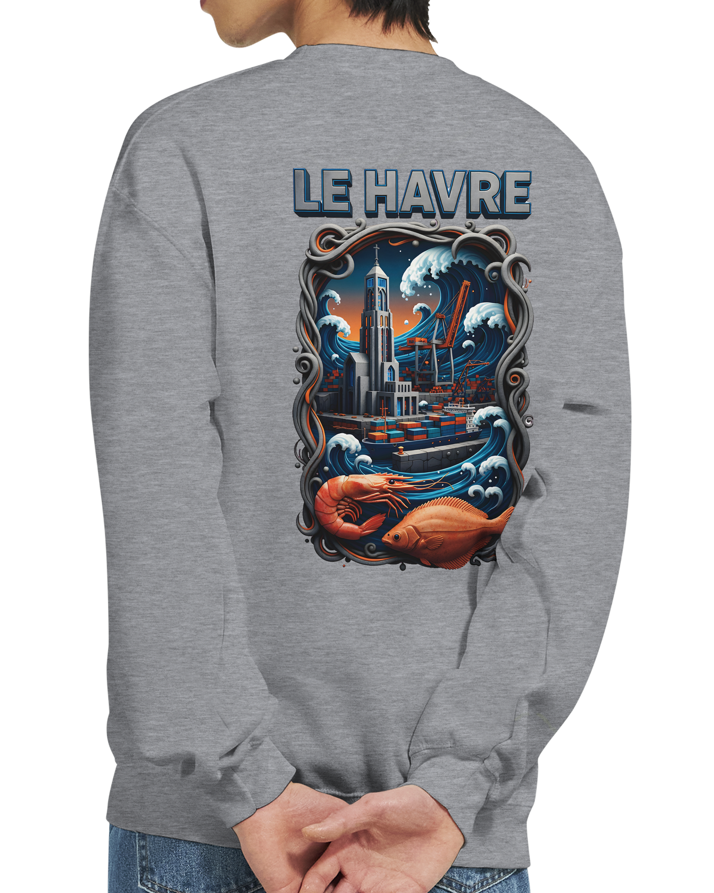 Sweat-shirt Unisexe Le Havre – Pull Classique Confortable