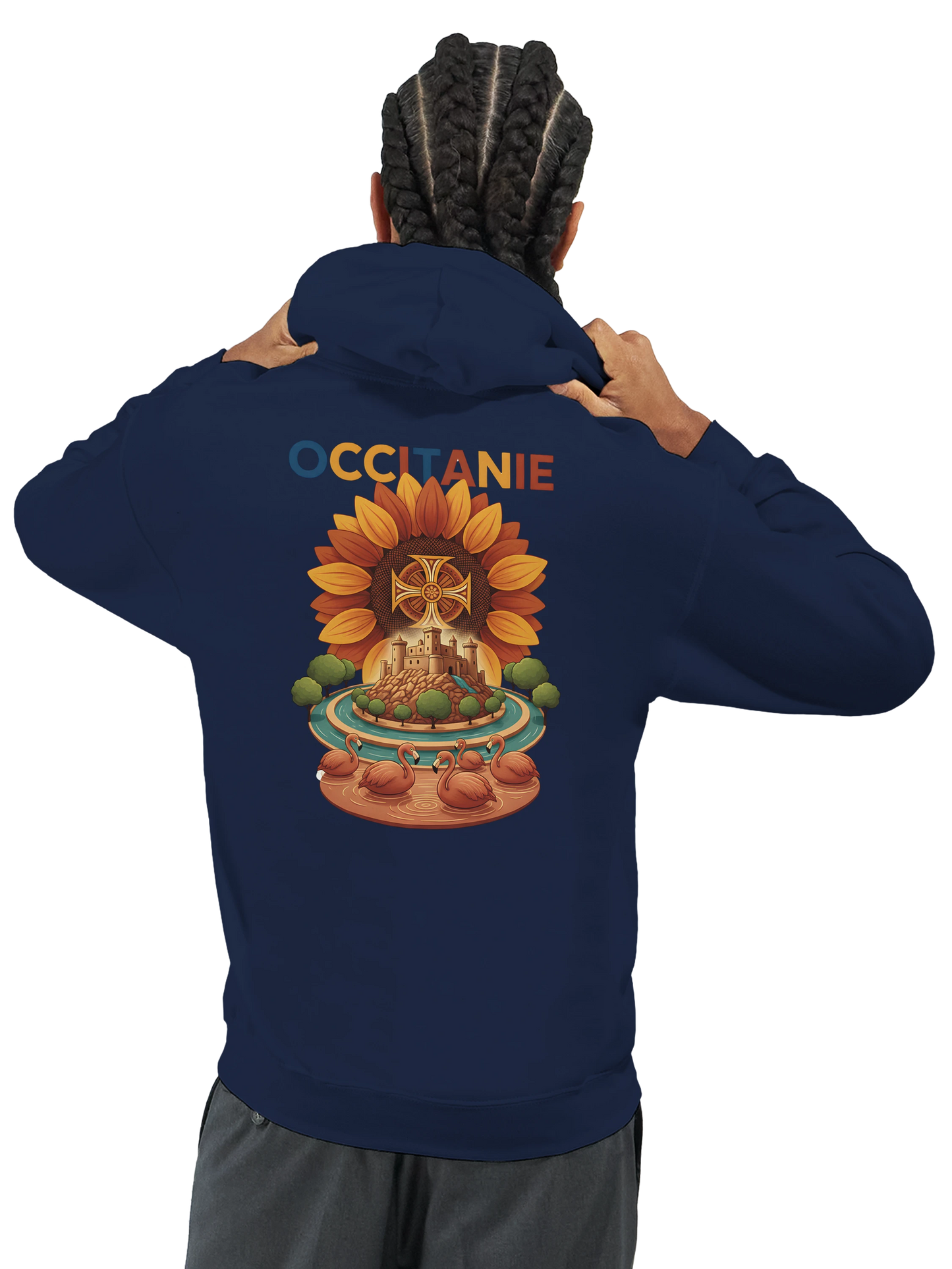 Sweat à Capuche Unisexe Occitanie – Hoodie Confortable et Résistant
