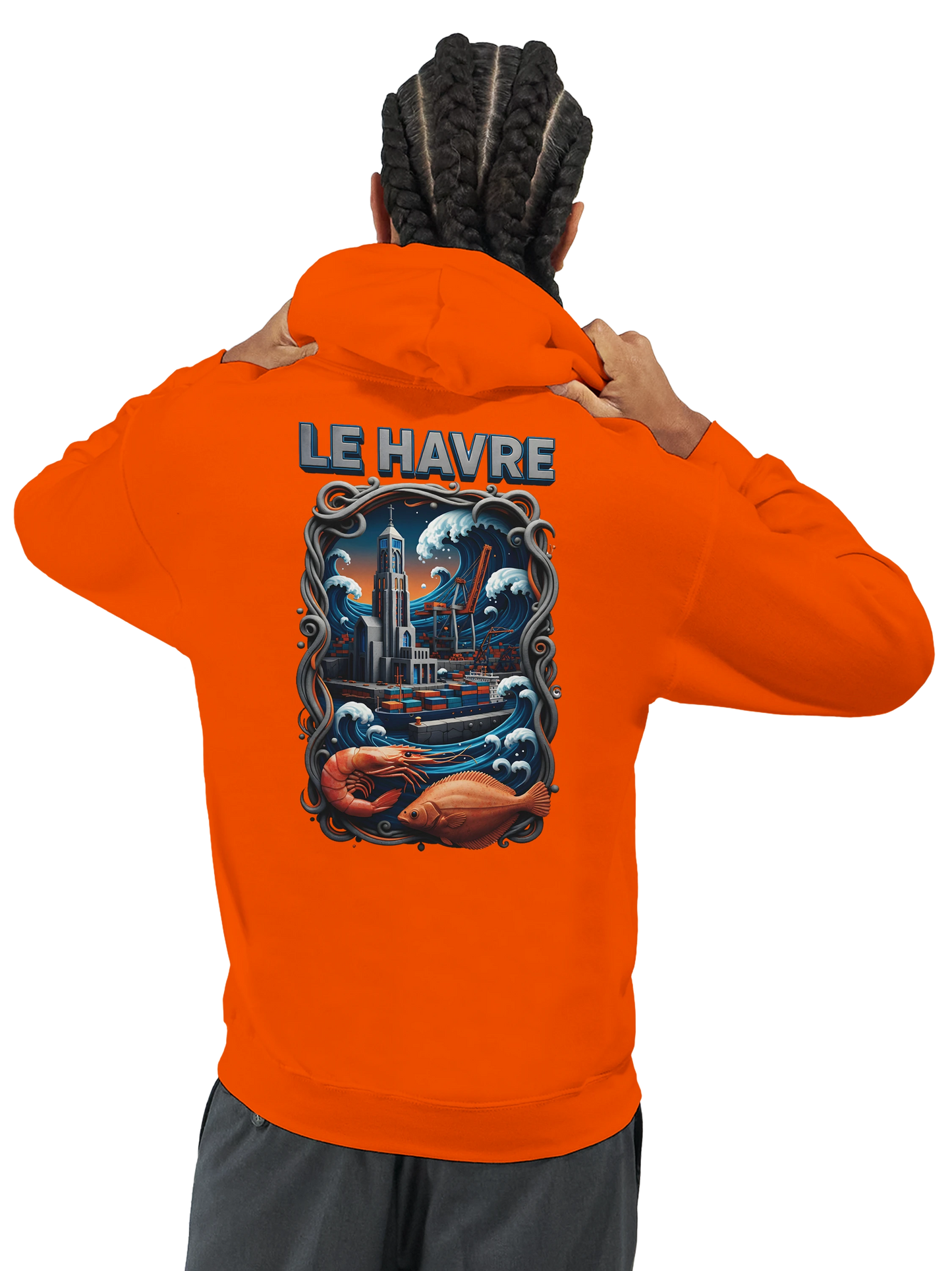Sweat à Capuche Unisexe Le Havre – Hoodie Confortable et Résistant