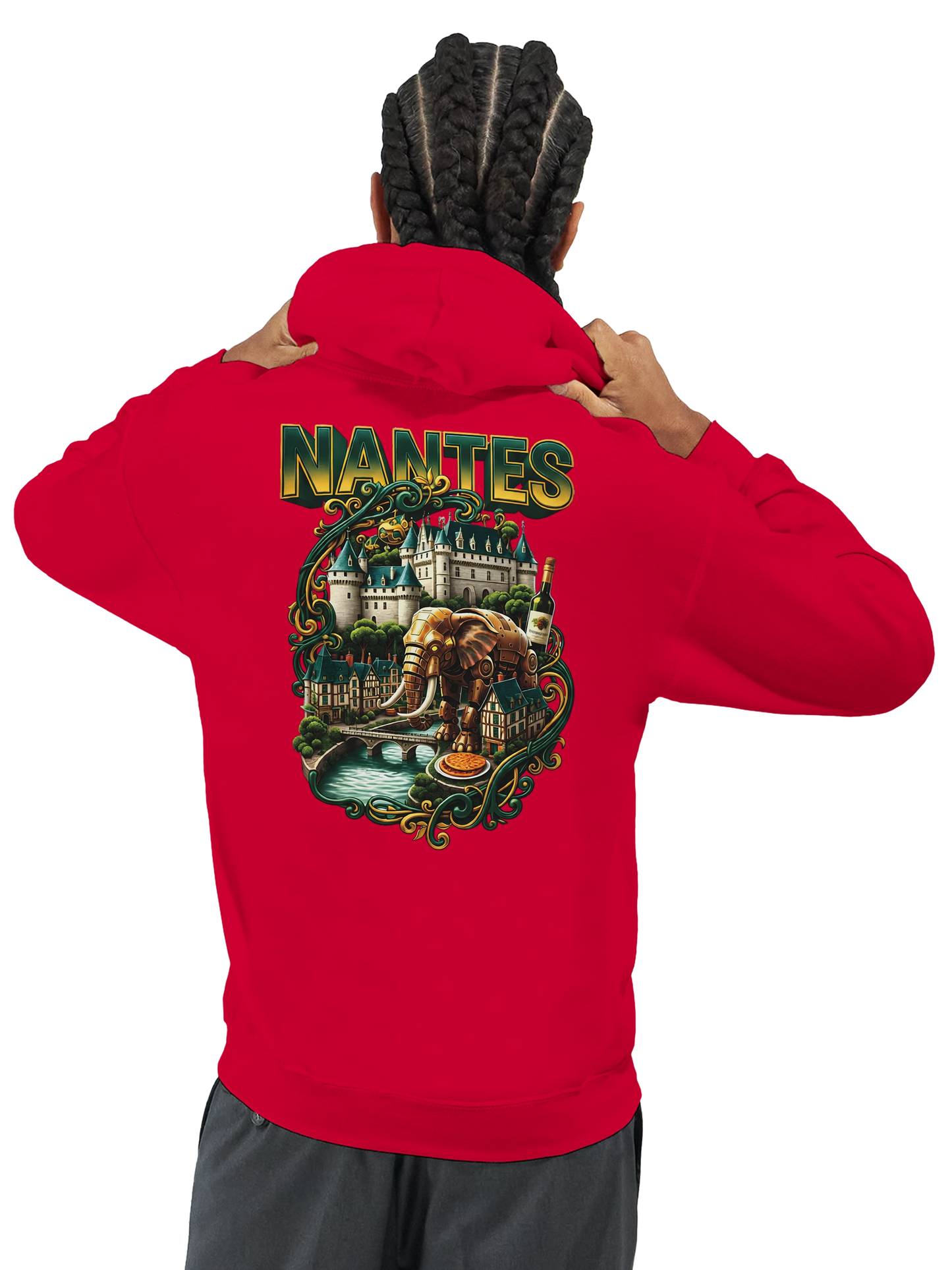 Sweat à capuche unisexe Nantes – Confort premium et style urbain