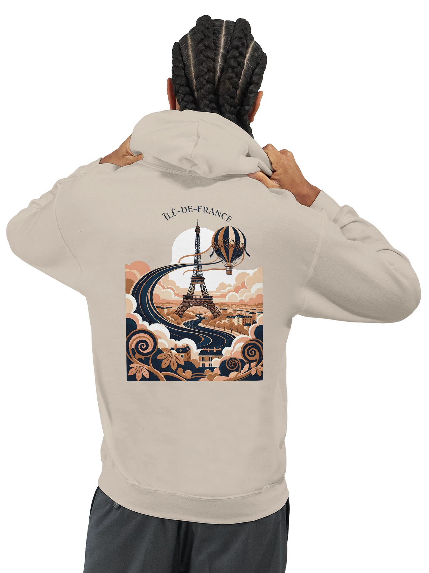 Sweat à Capuche Unisexe Île-de-France – Confort et Style Premium