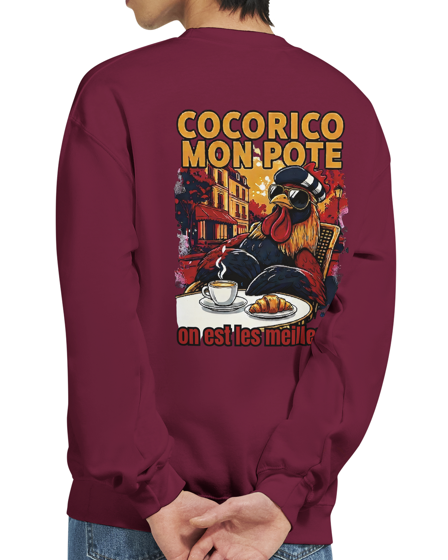 Sweat-shirt Cocorico On Est Les Meilleurs - Confort et Style Premium