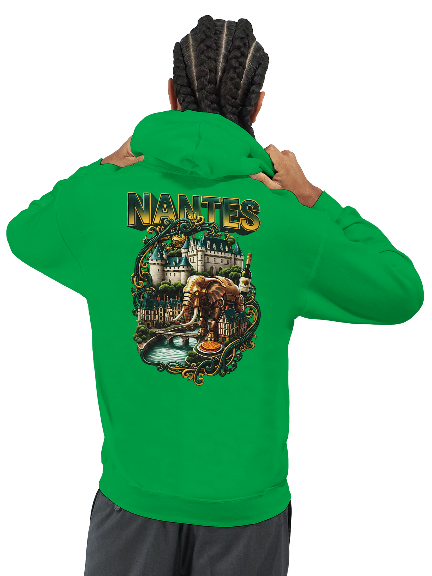 Sweat à capuche unisexe Nantes – Confort premium et style urbain