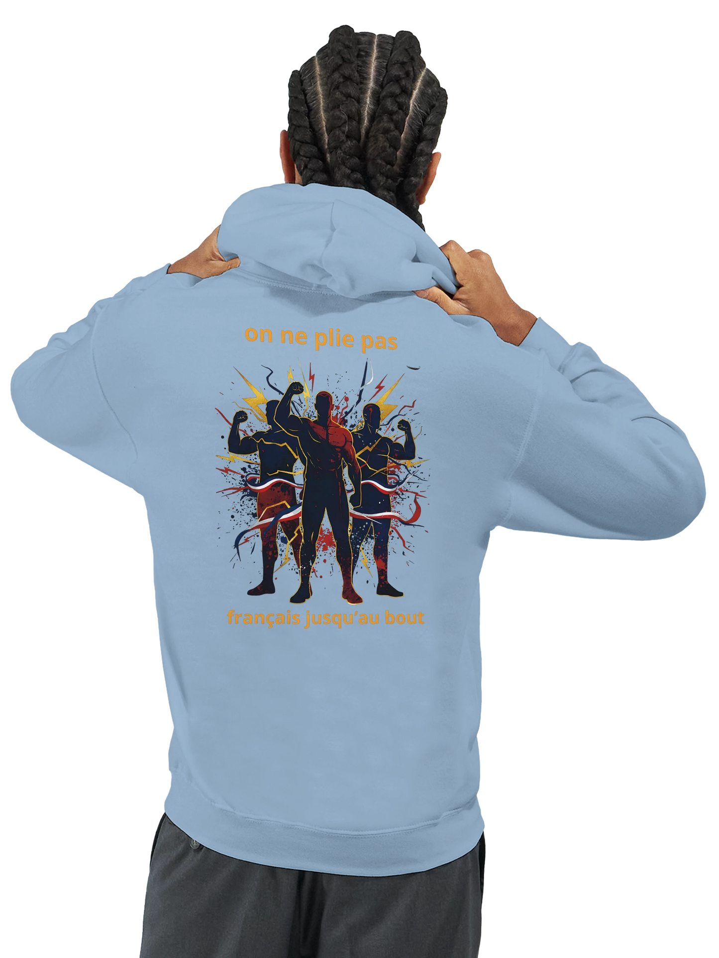 Sweat à capuche homme - Français jusqu'au bout - Confort premium