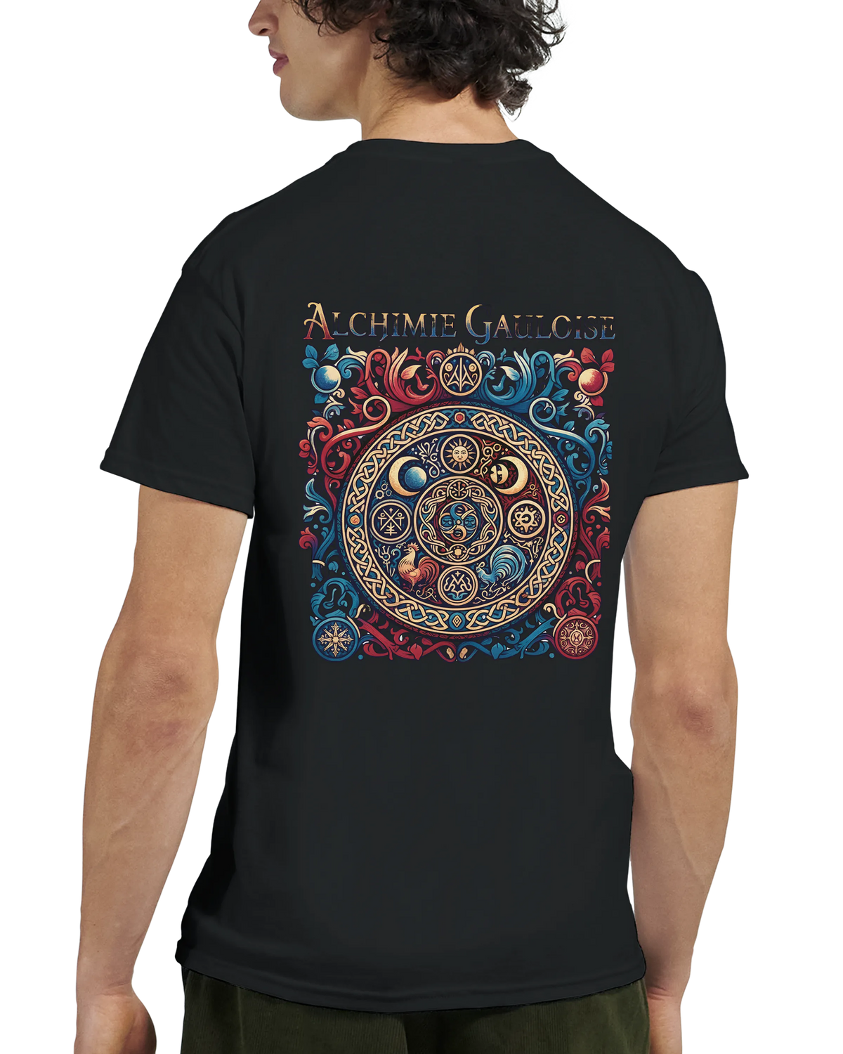 T-Shirt Homme Alchimie Gauloise – Coton Épais à Coupe Classique
