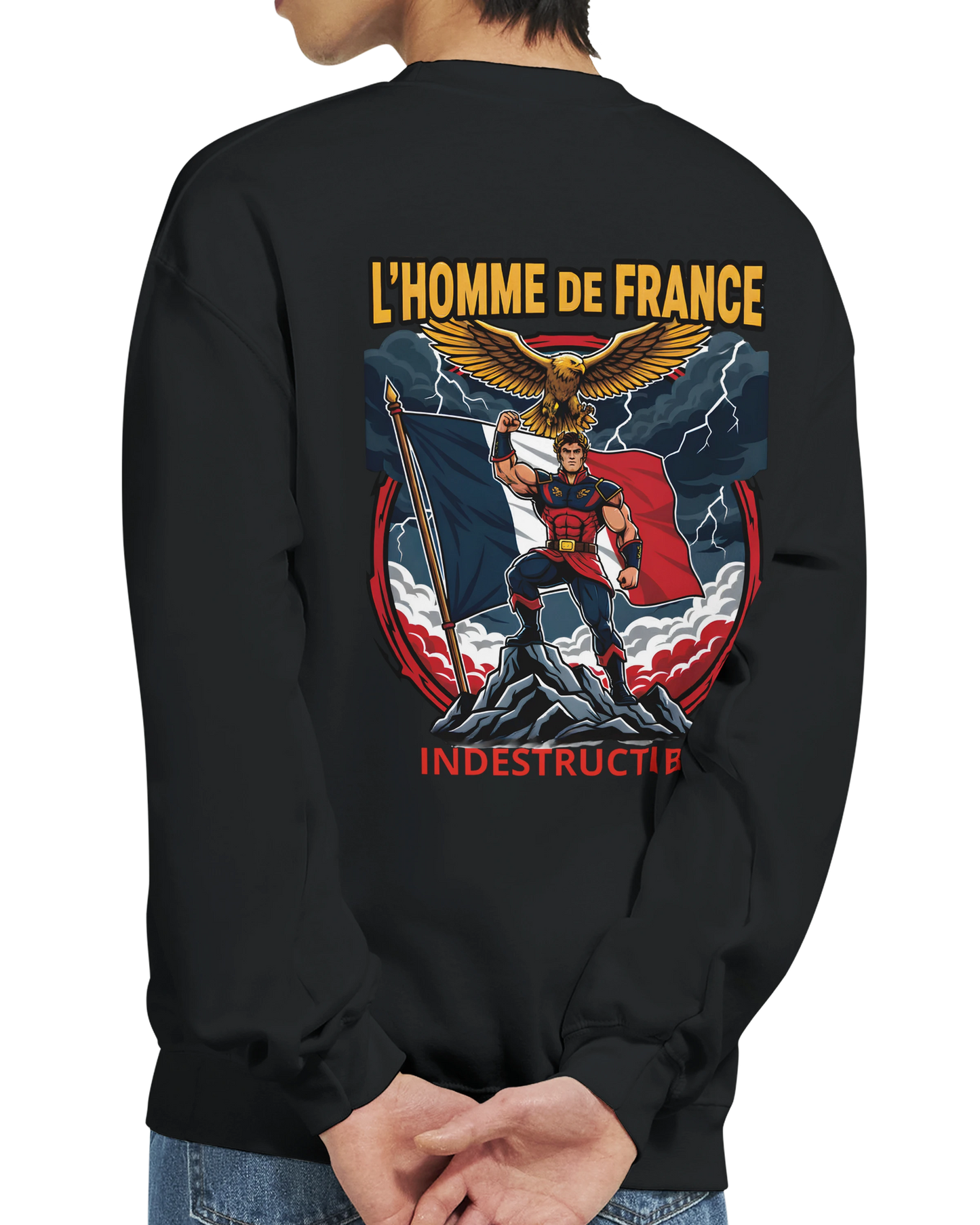 Sweat-shirt Homme France - Premium Cotton Blend Crewneck