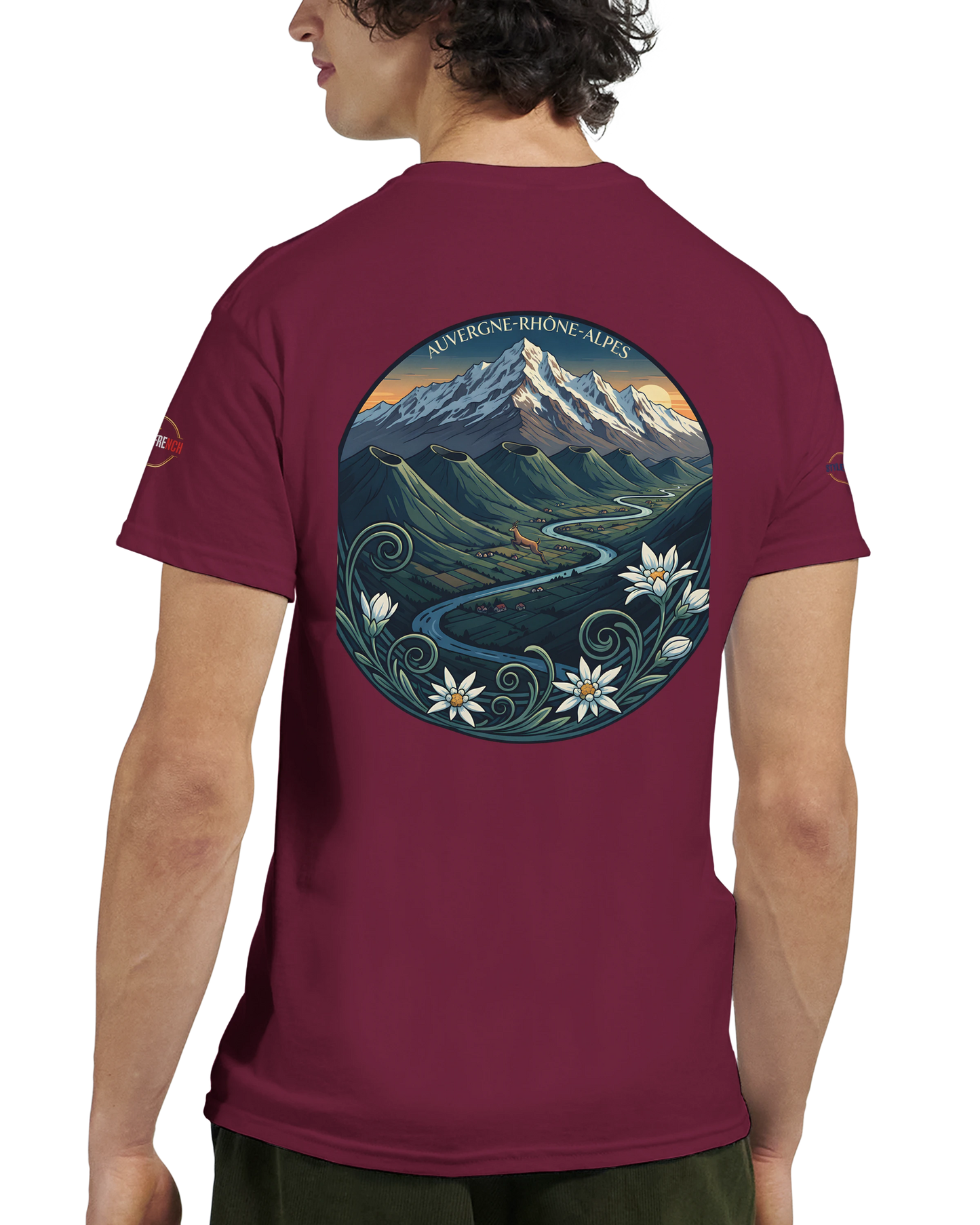 T-Shirt  Auvergne -Rhône -Alpes – Coupe Confortable et Durable