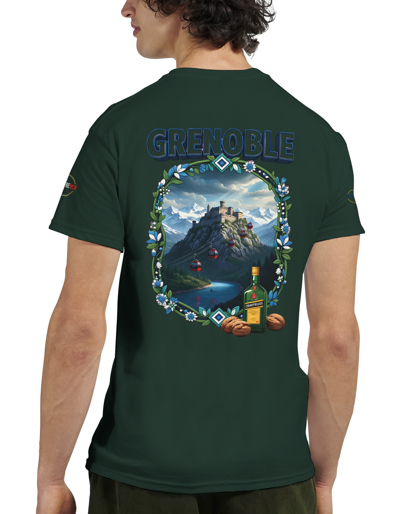T-shirt Unisexe Grenoble - Ville de France - Coton Premium