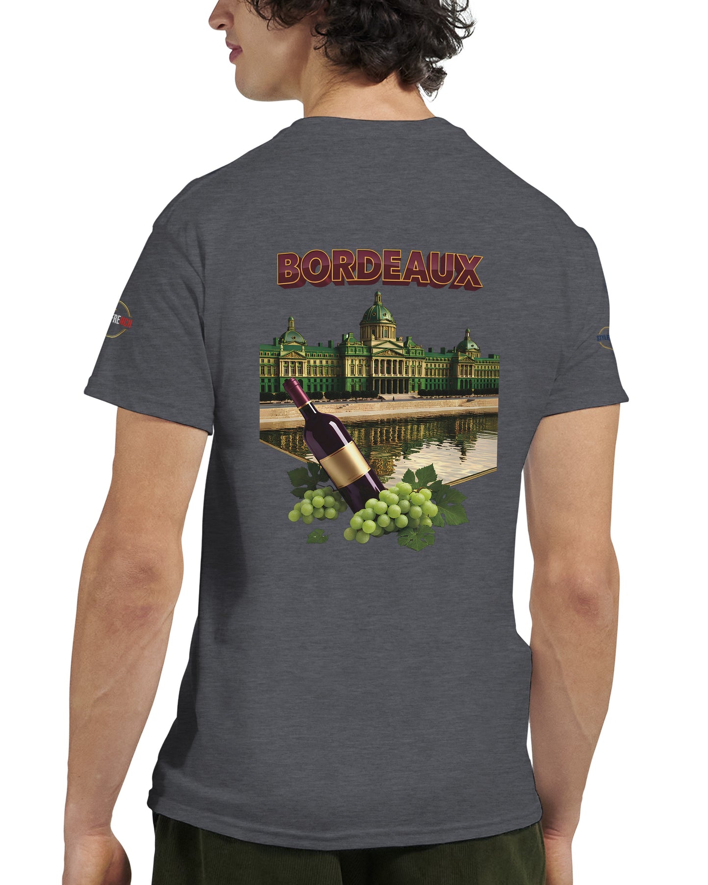 T-shirt Unisexe Bordeaux Ville de France – Coton Épais Premium