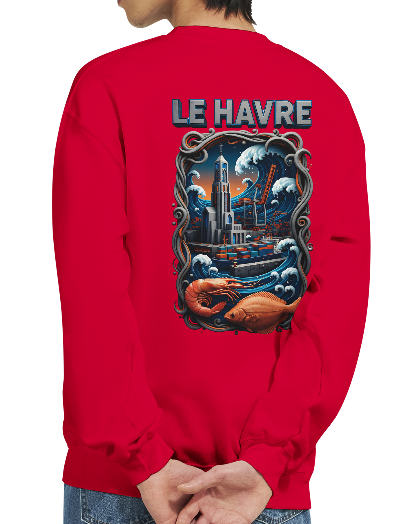 Sweat-shirt Unisexe Le Havre – Pull Classique Confortable