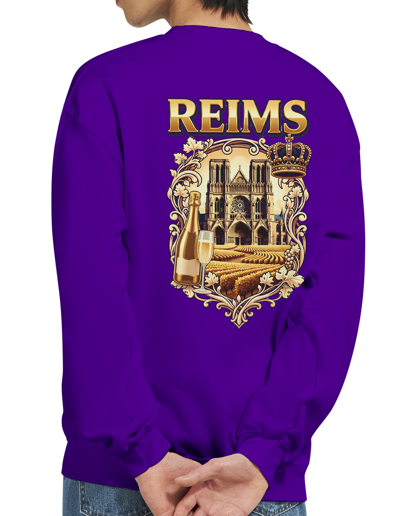 Sweat-shirt Reims – Sweat à col rond confortable en coton mélangé