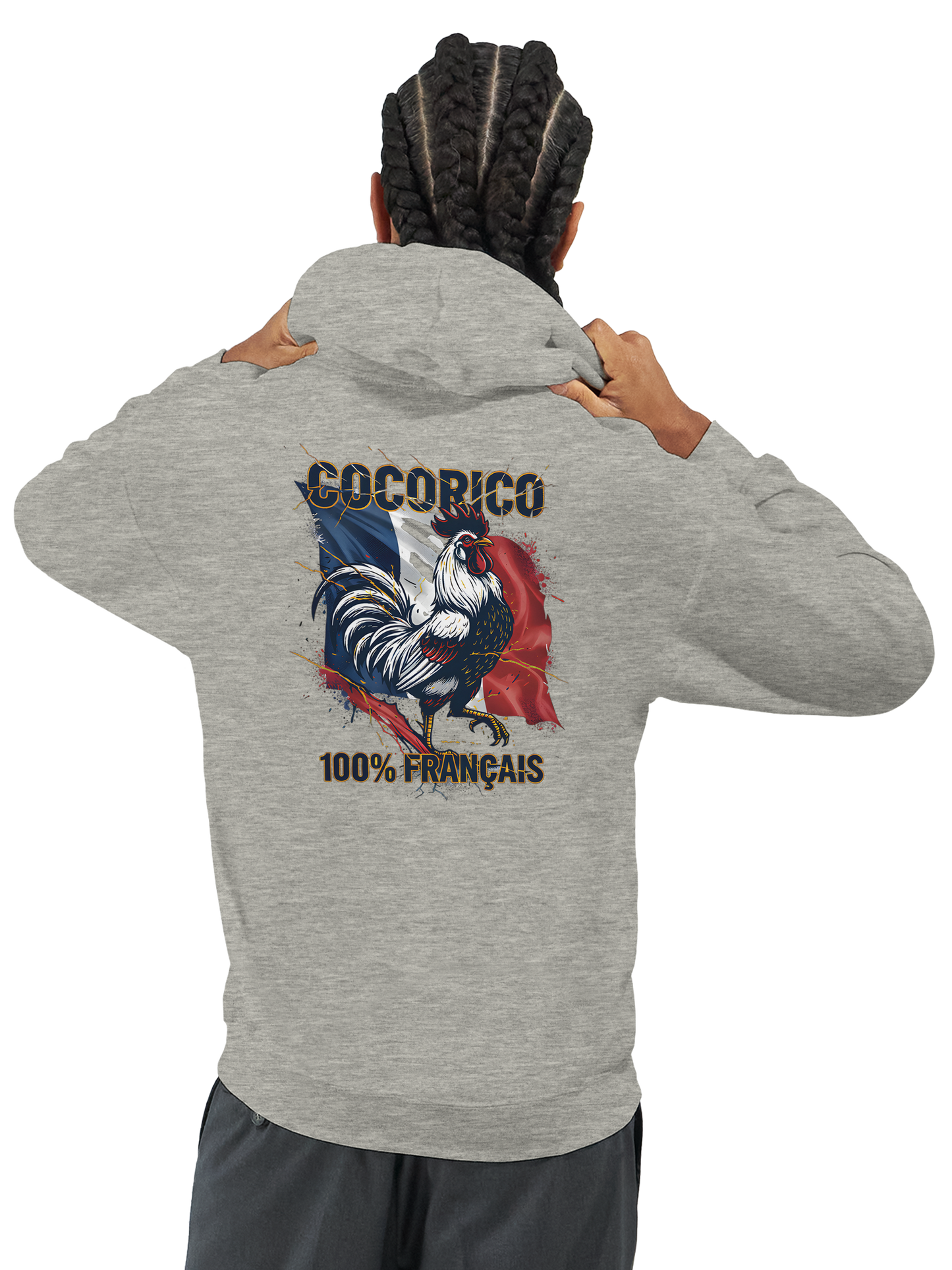Sweat à Capuche Homme Cocorico – Confort et Style Français