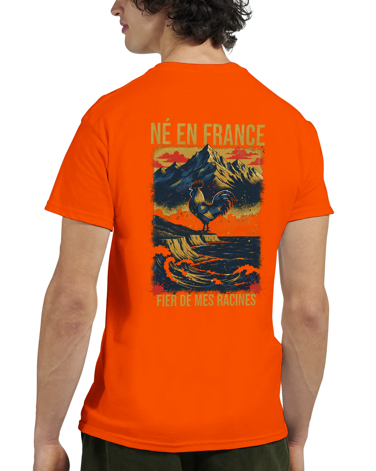 T-Shirt Premium 'Né en France' – Coton Épais à Coupe Classique