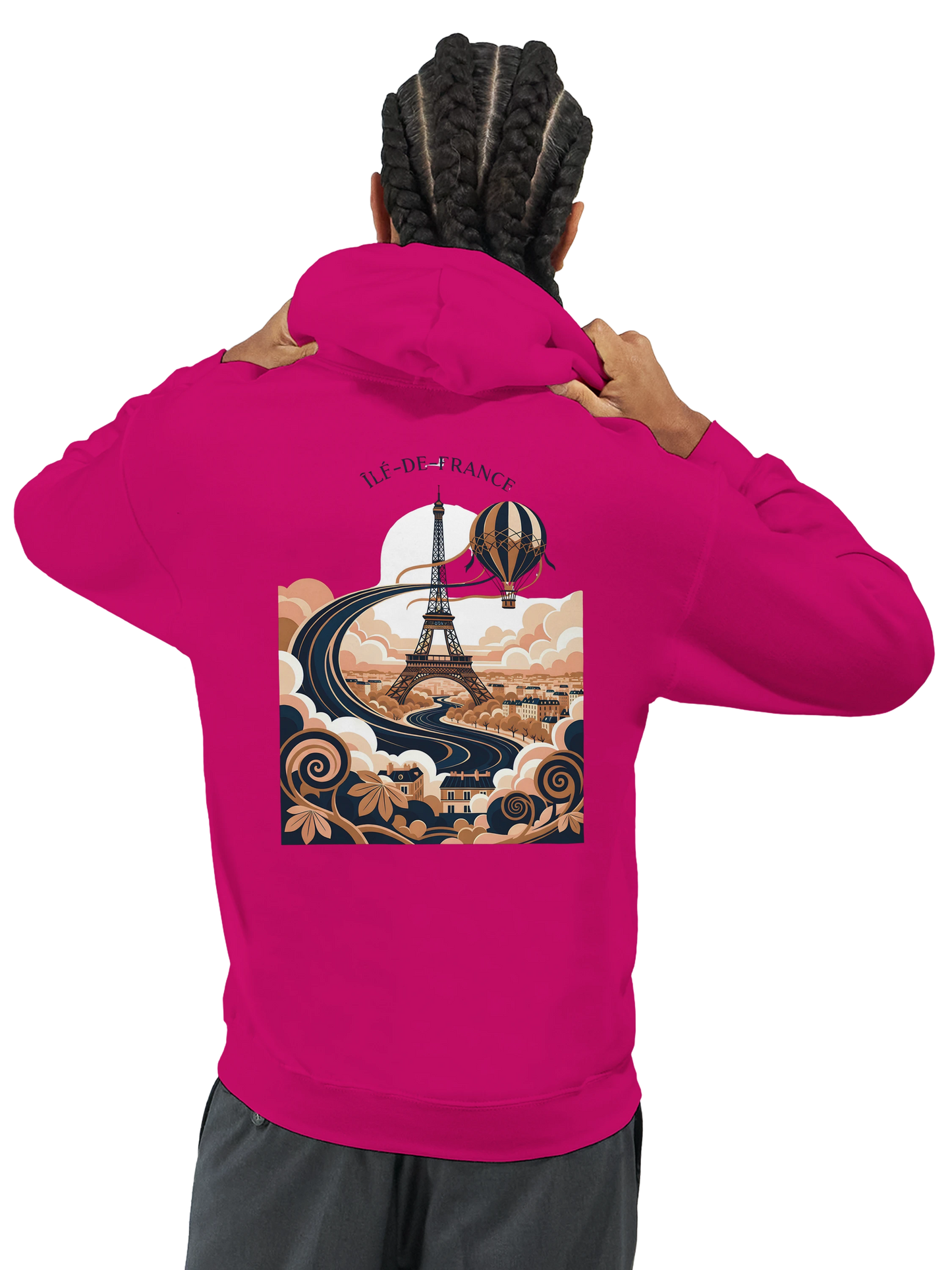 Sweat à Capuche Unisexe Île-de-France – Confort et Style Premium