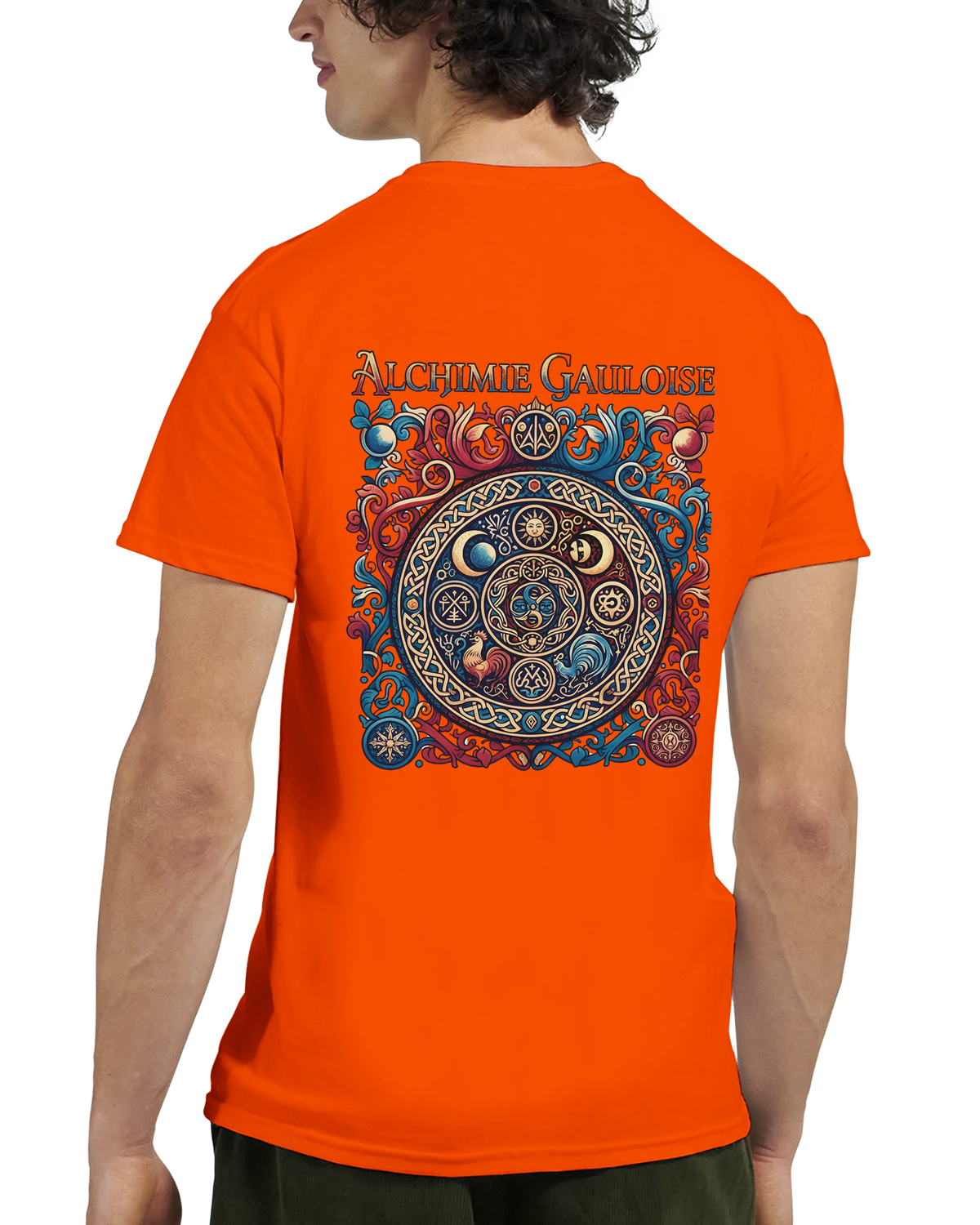 T-Shirt Homme Alchimie Gauloise – Coton Épais à Coupe Classique