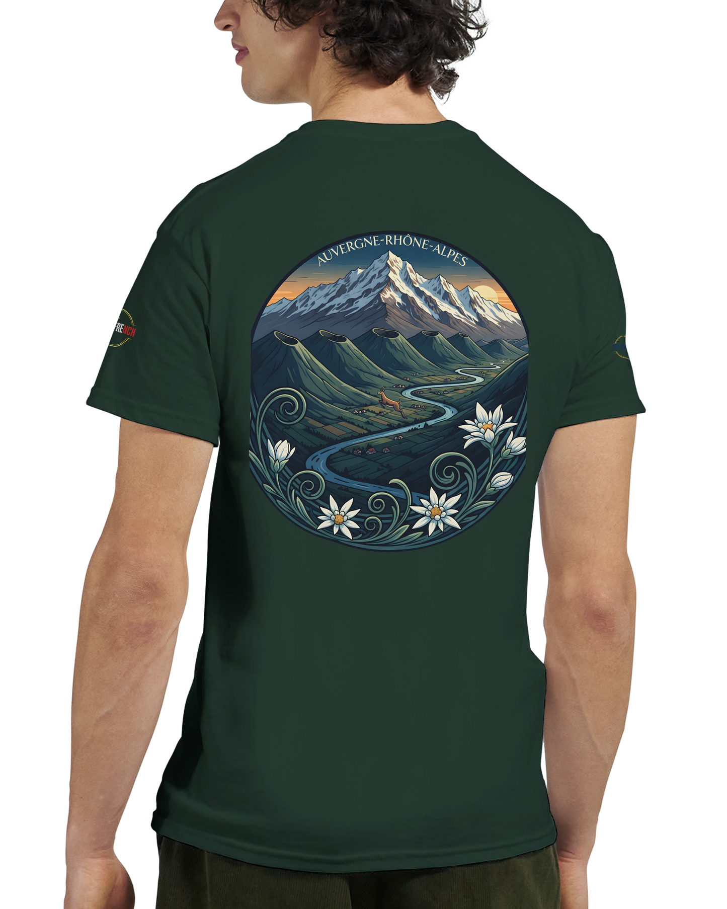 T-Shirt  Auvergne -Rhône -Alpes – Coupe Confortable et Durable