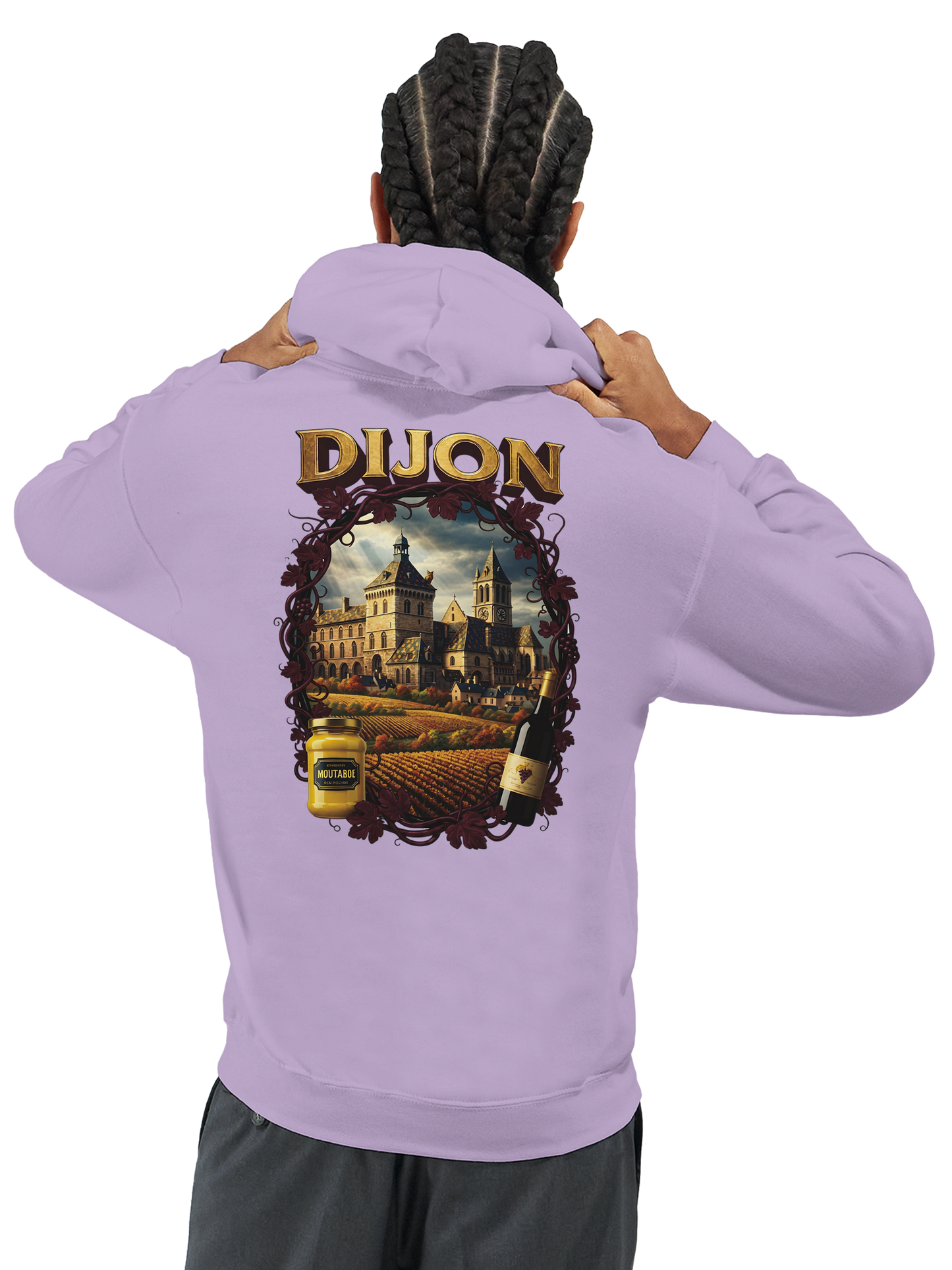 Sweat à Capuche Unisexe Dijon – Ville de France – Confort Premium