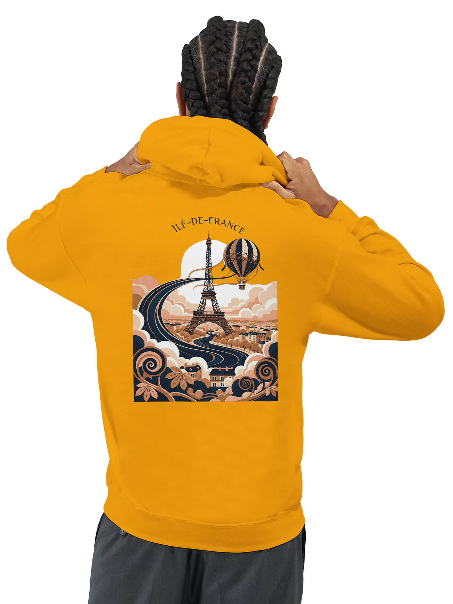 Sweat à Capuche Unisexe Île-de-France – Confort et Style Premium