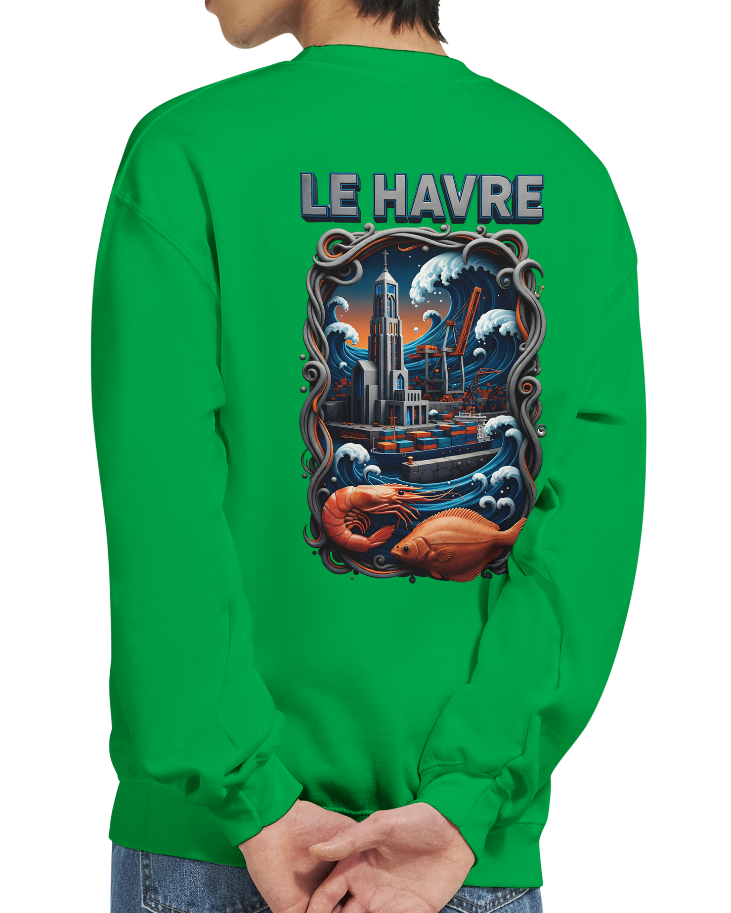 Sweat-shirt Unisexe Le Havre – Pull Classique Confortable