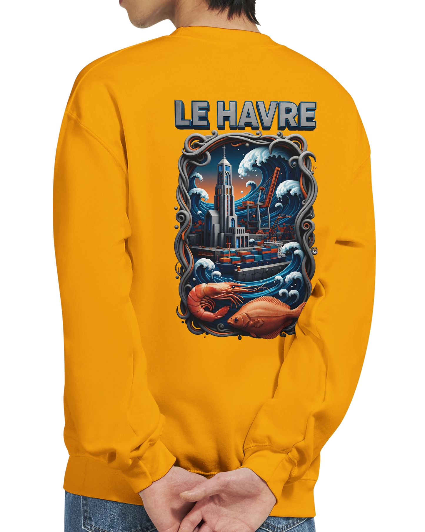 Sweat-shirt Unisexe Le Havre – Pull Classique Confortable