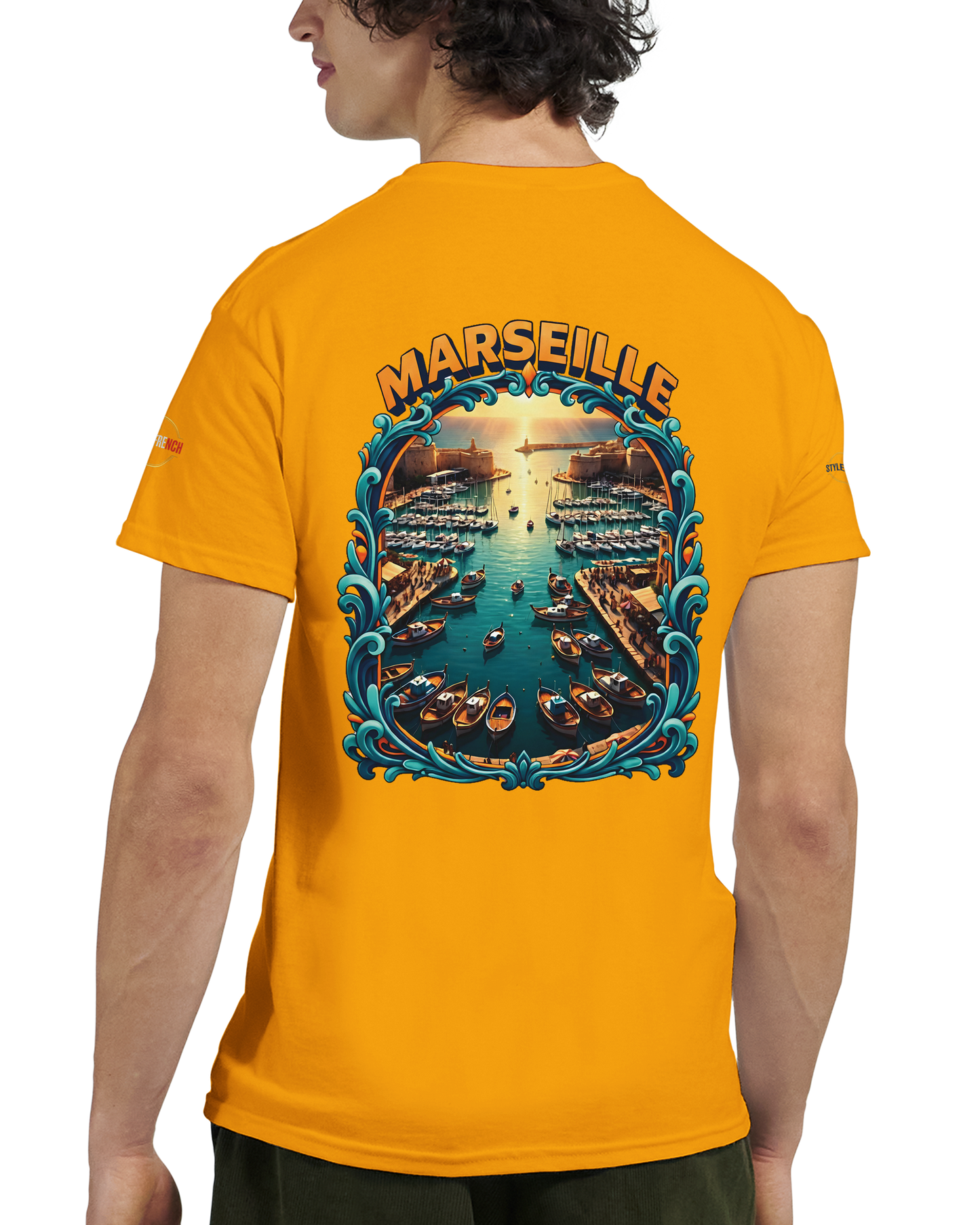 T-shirt Unisexe Marseille – Coton Épais à Coupe Classique