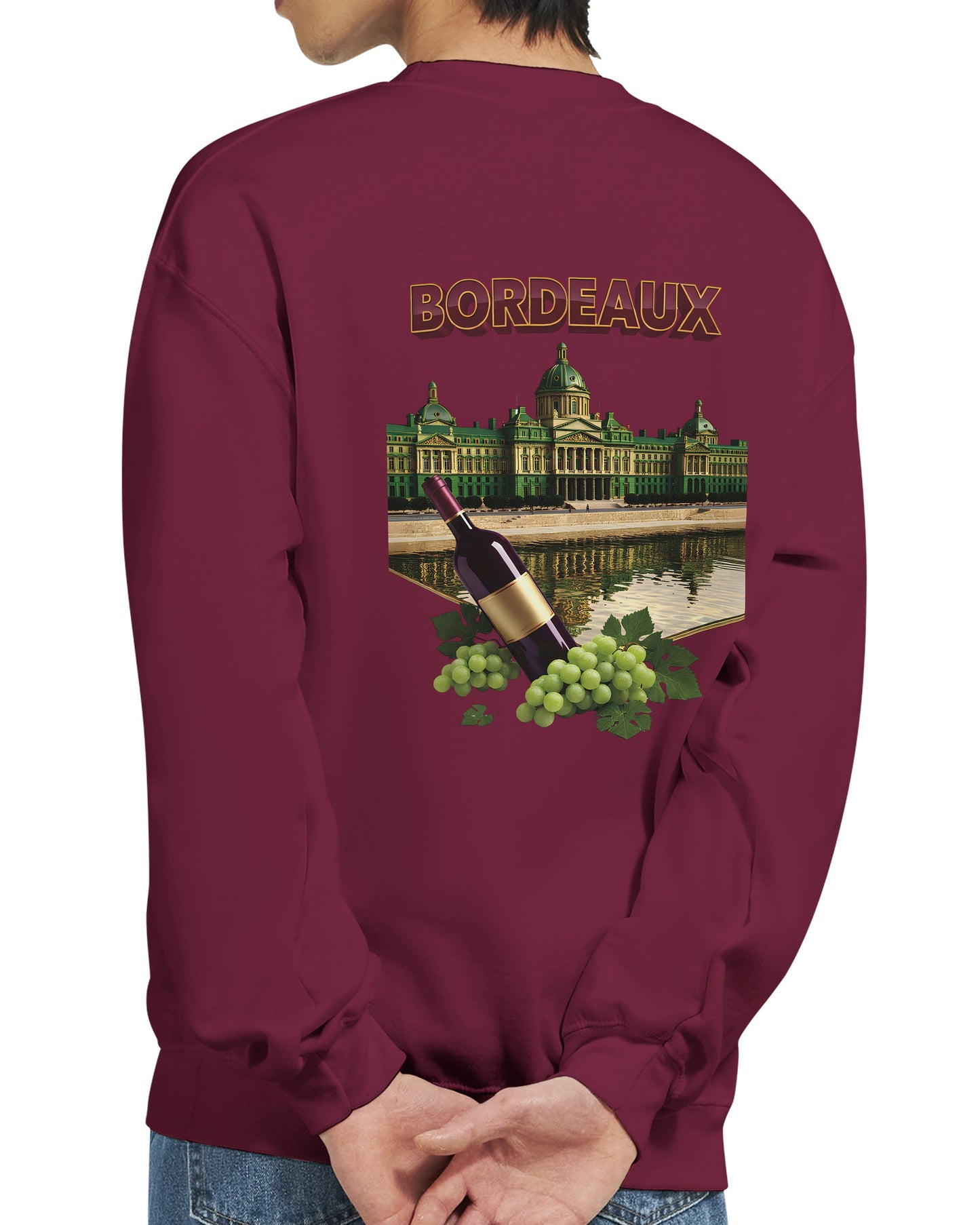 Sweat-shirt Unisexe Bordeaux Ville de France – Classique et Confortable