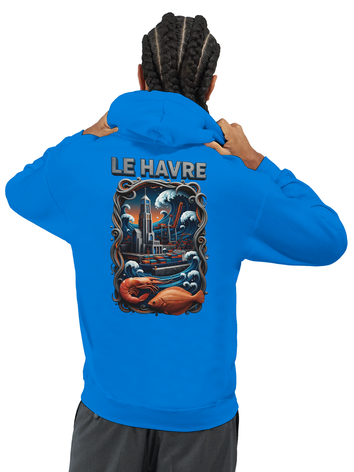 Sweat à Capuche Unisexe Le Havre – Hoodie Confortable et Résistant