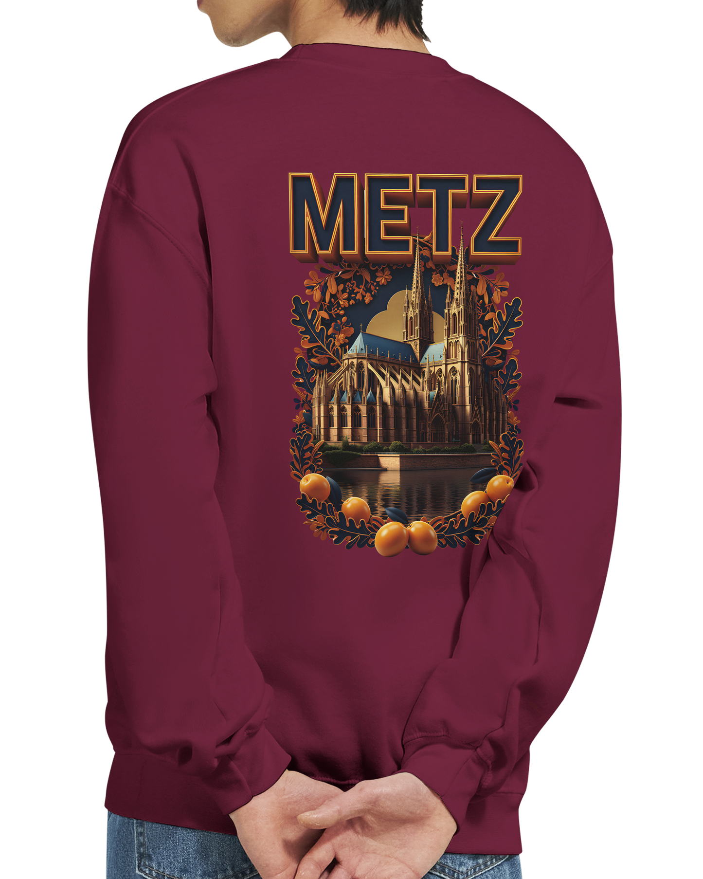 Sweat-shirt unisexe Metz – Coupe classique et confort premium