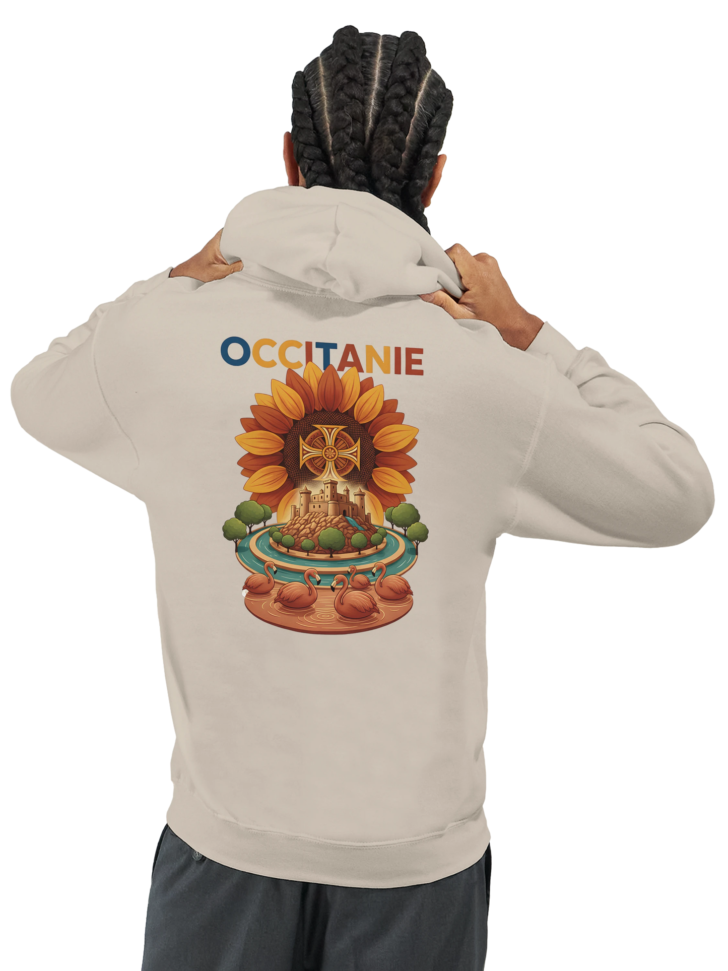 Sweat à Capuche Unisexe Occitanie – Hoodie Confortable et Résistant