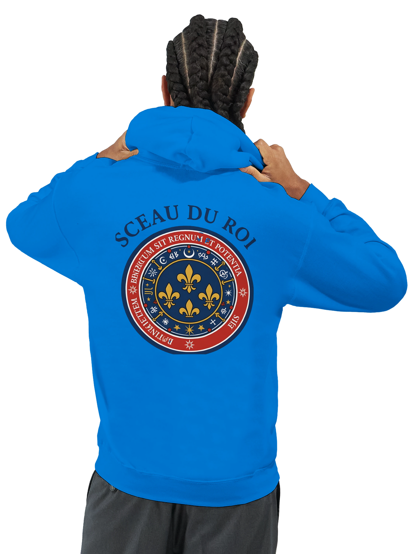 Sweat à capuche Le Sceau du Roi pour homme – Hoodie premium en coton mélangé