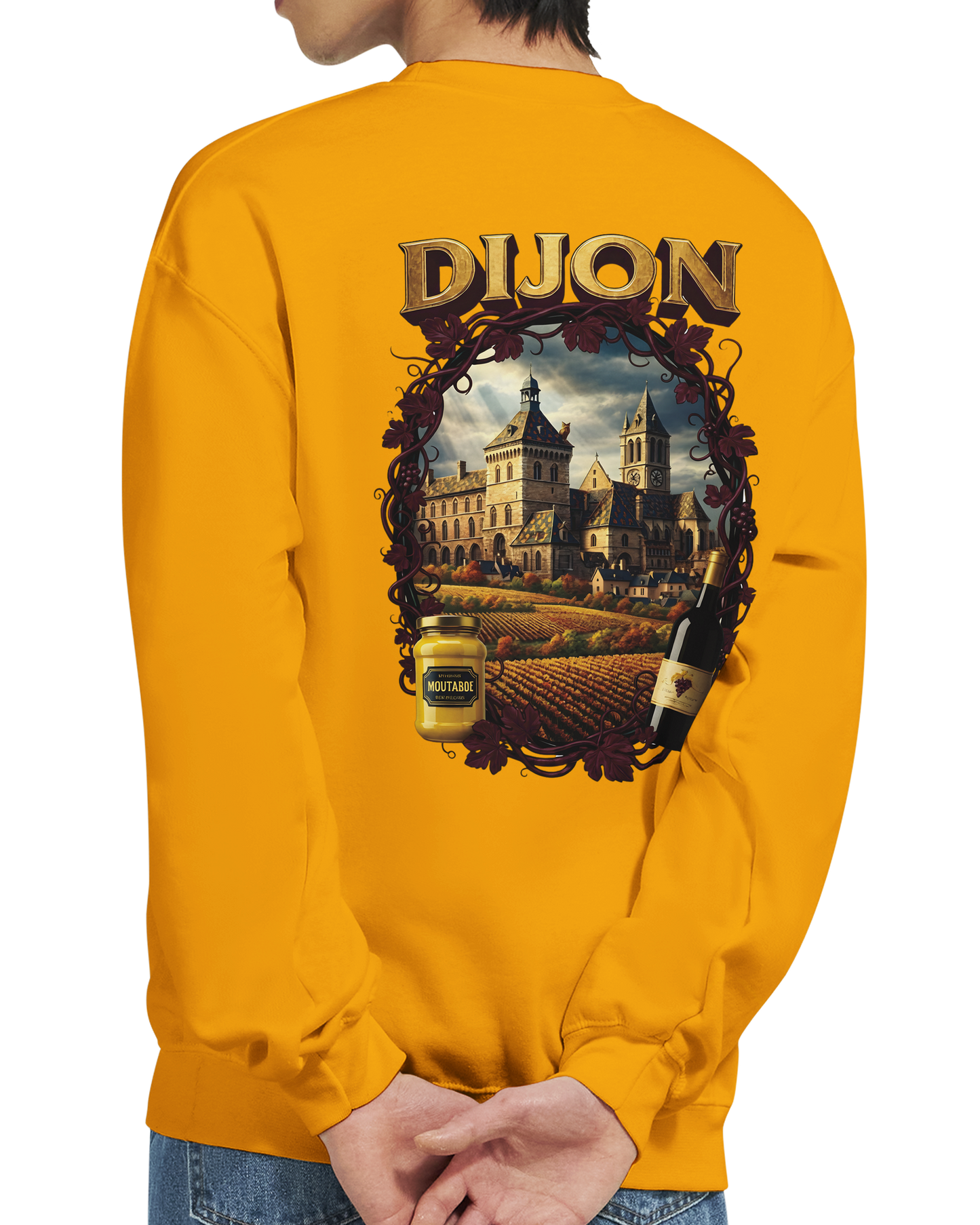 Sweat-shirt Unisexe Dijon – Ville de France – Coupe Classique Confortable