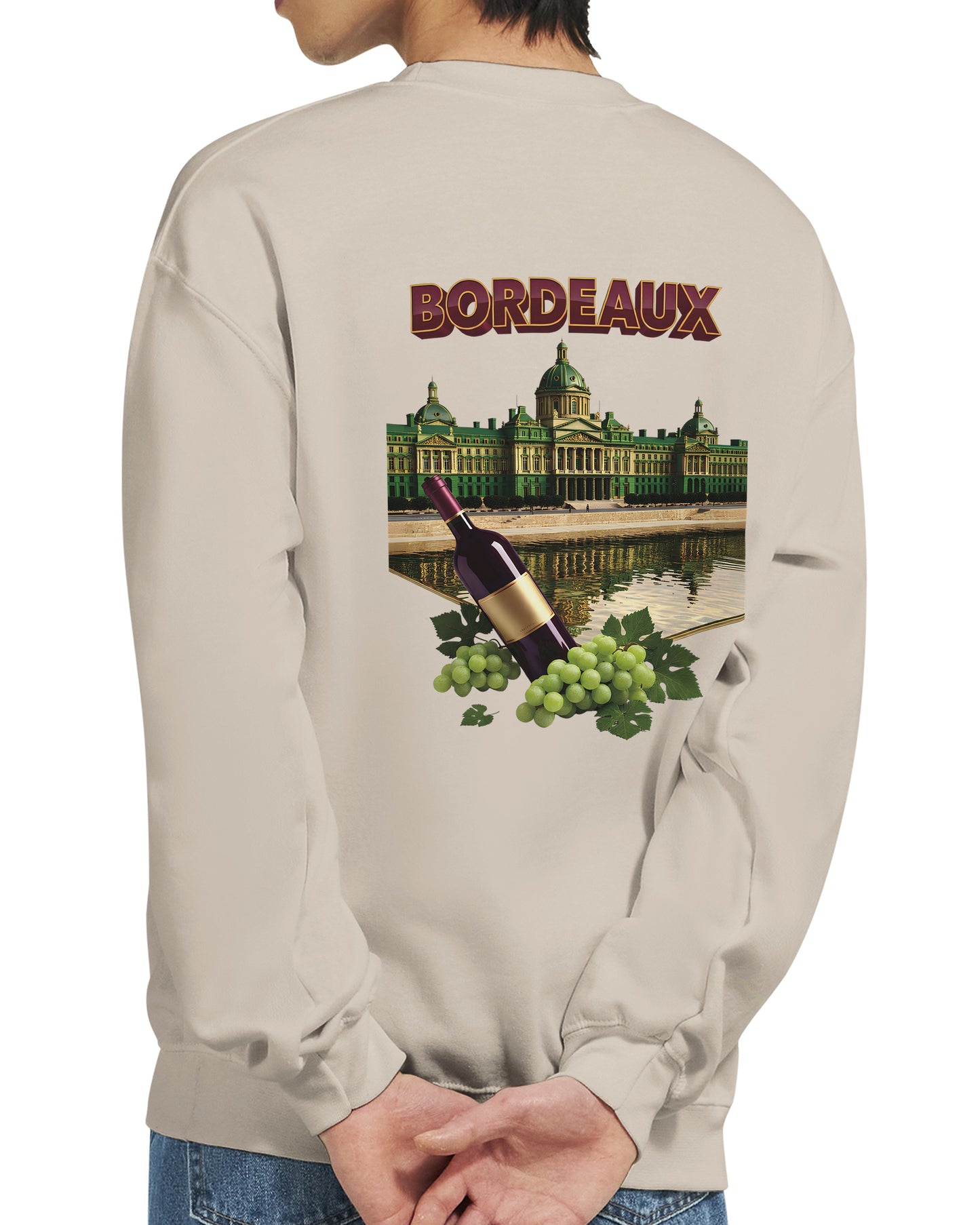 Sweat-shirt Unisexe Bordeaux Ville de France – Classique et Confortable