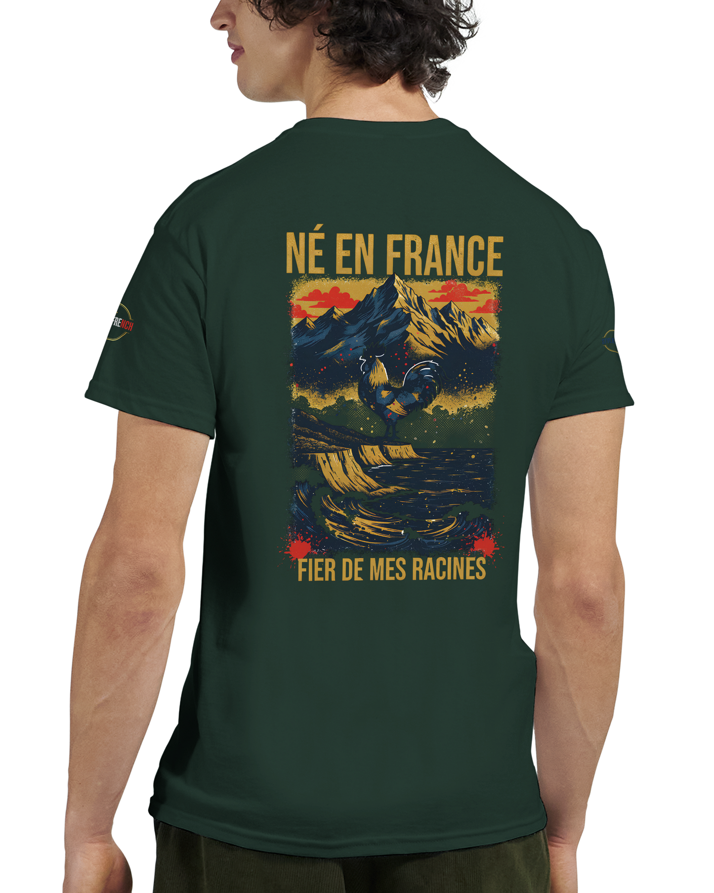 T-Shirt Premium 'Né en France' – Coton Épais à Coupe Classique