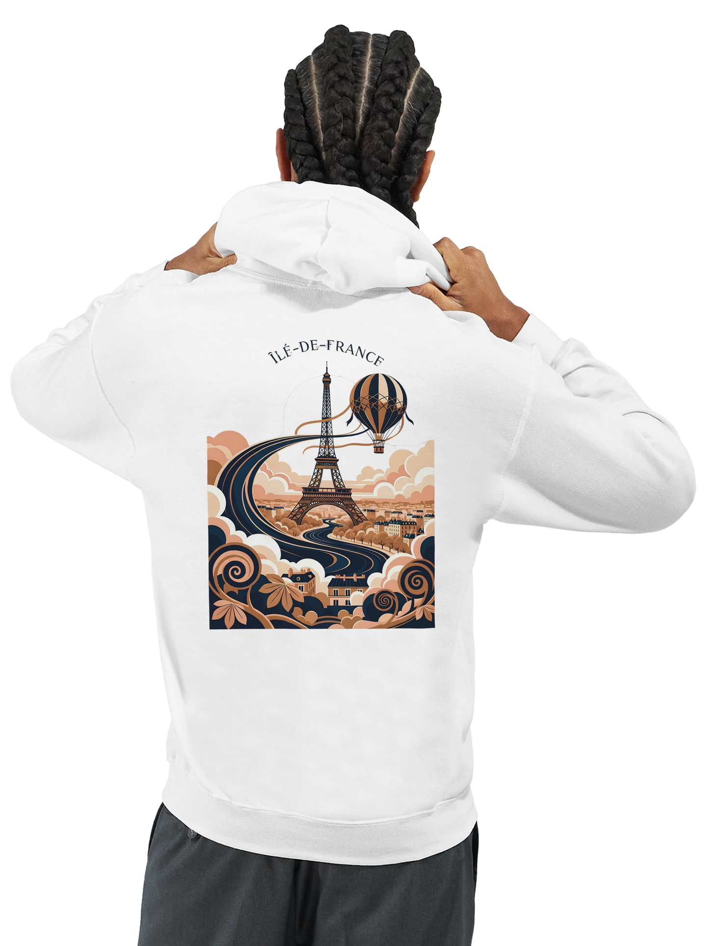 Sweat à Capuche Unisexe Île-de-France – Confort et Style Premium