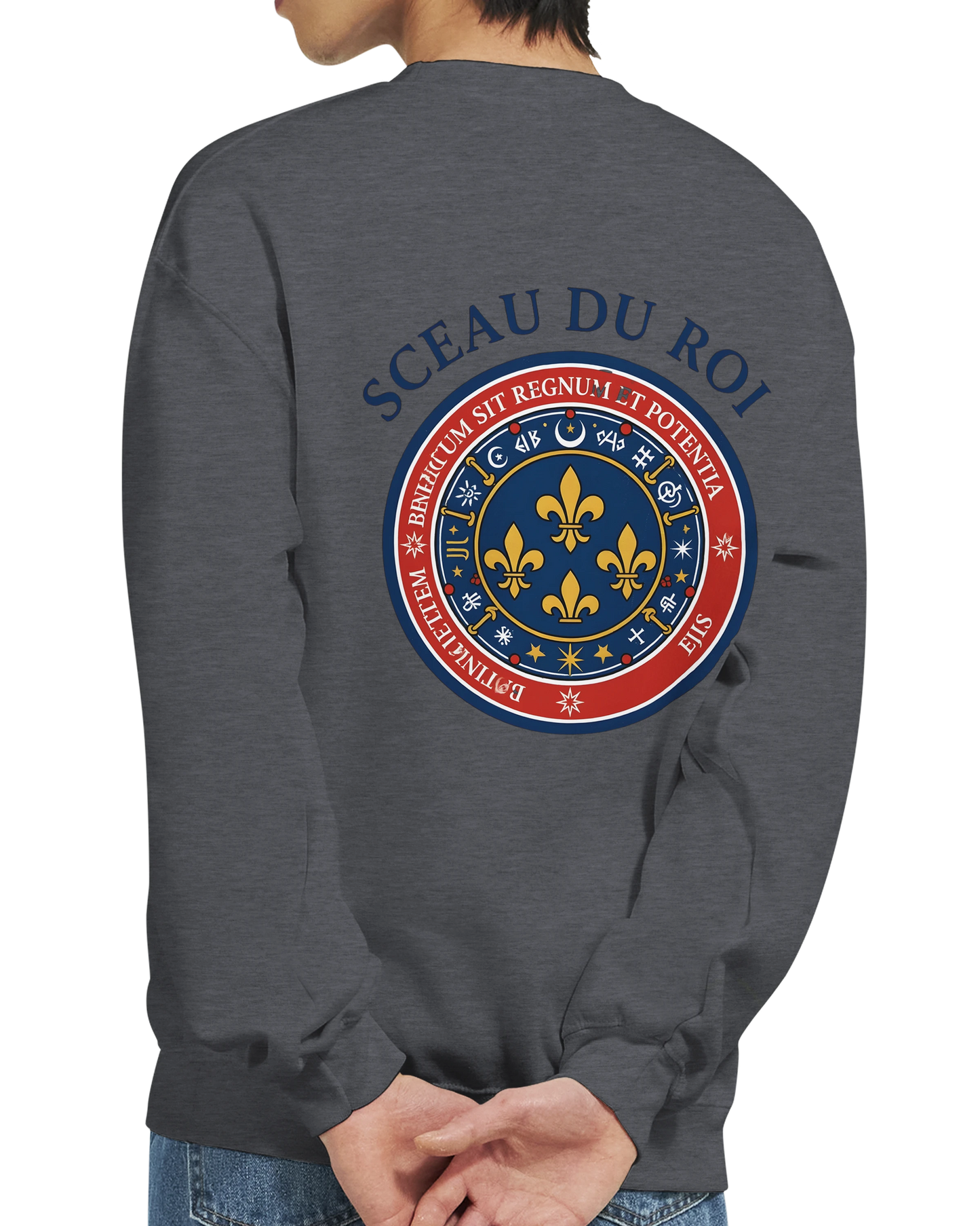 Sweat-shirt Homme Le Sceau du Roi - Coupe Classique Confortable