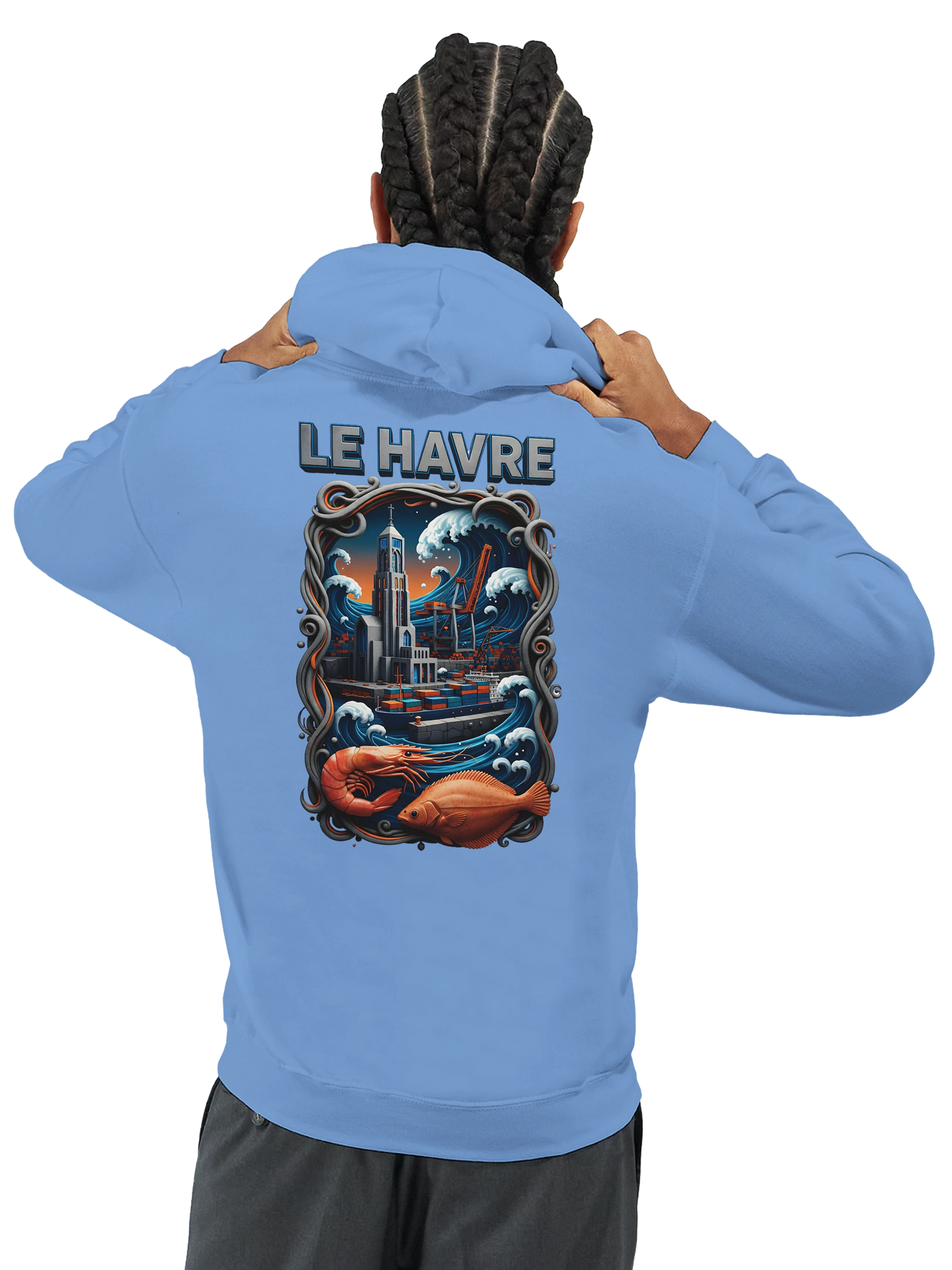 Sweat à Capuche Unisexe Le Havre – Hoodie Confortable et Résistant