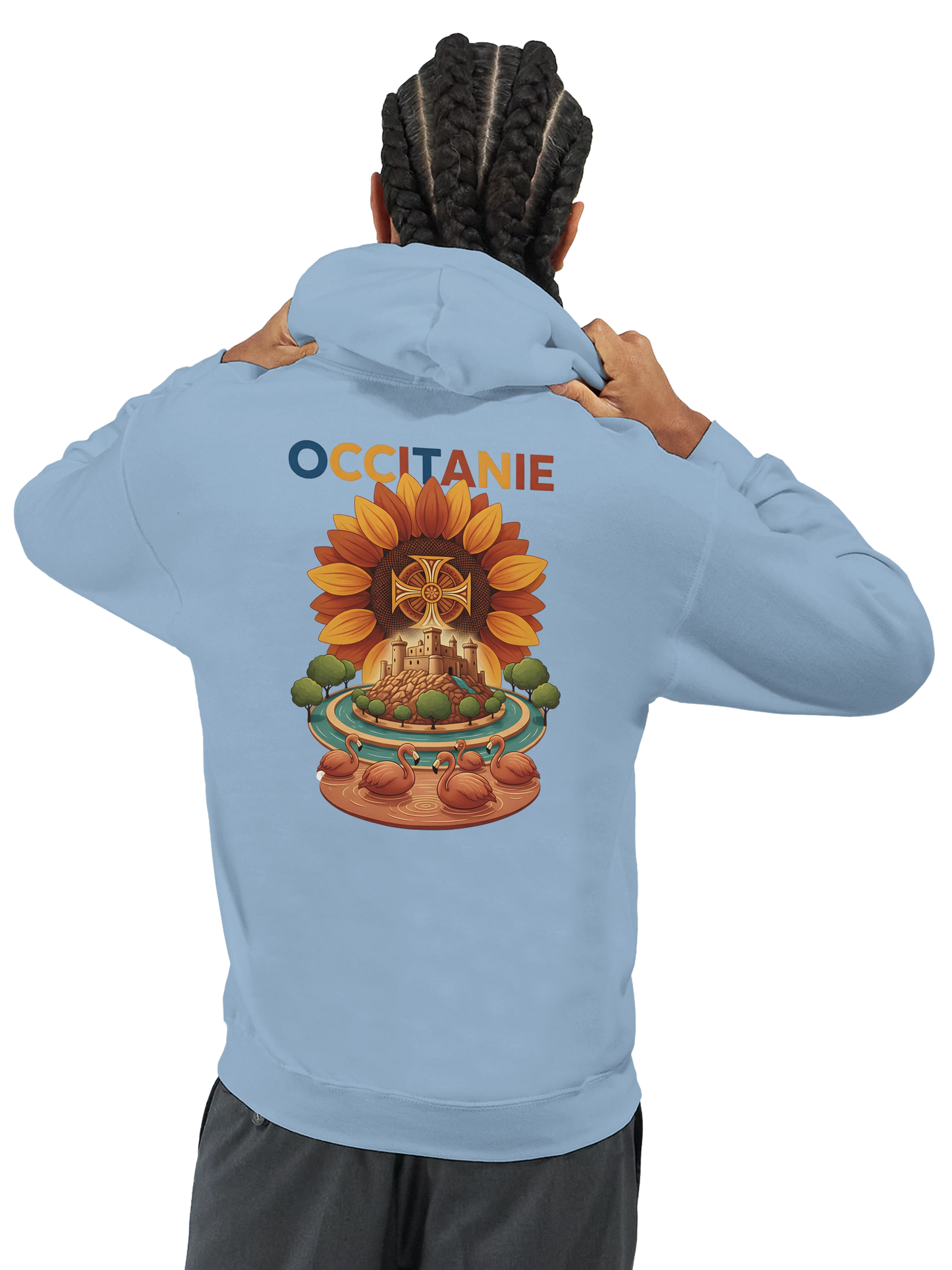 Sweat à Capuche Unisexe Occitanie – Hoodie Confortable et Résistant