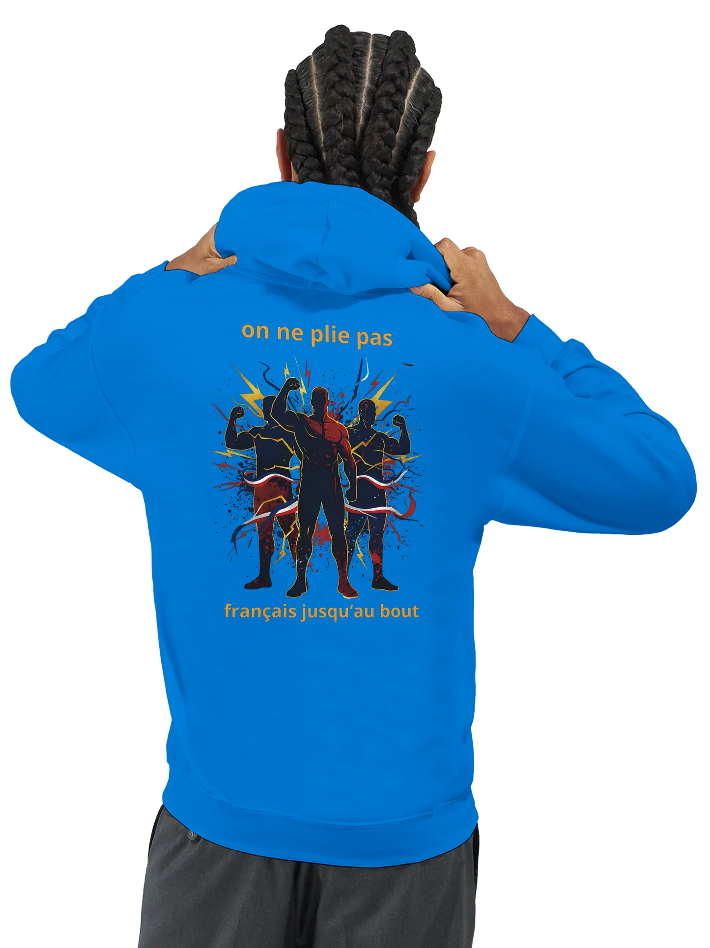 Sweat à capuche homme - Français jusqu'au bout - Confort premium