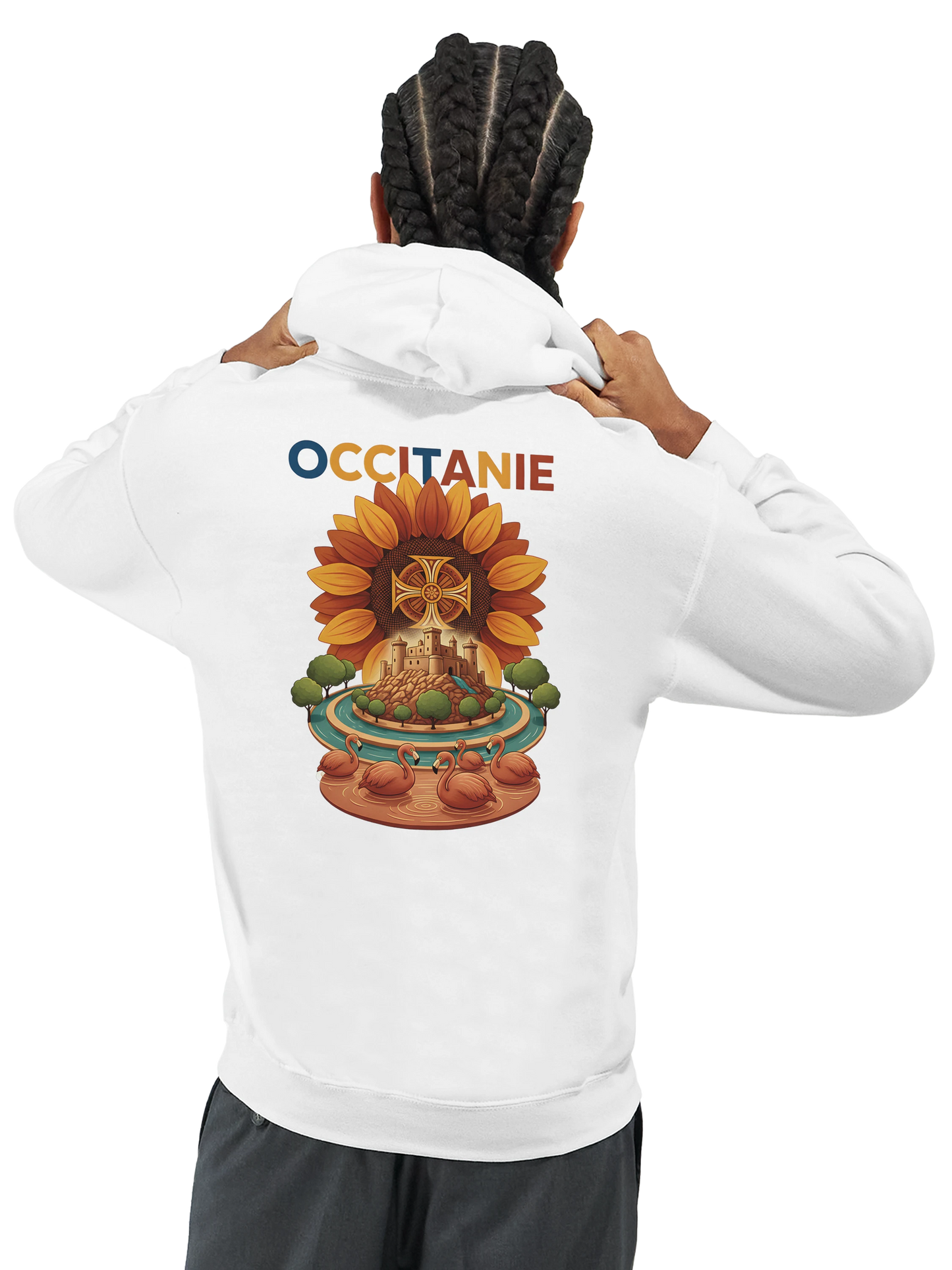 Sweat à Capuche Unisexe Occitanie – Hoodie Confortable et Résistant
