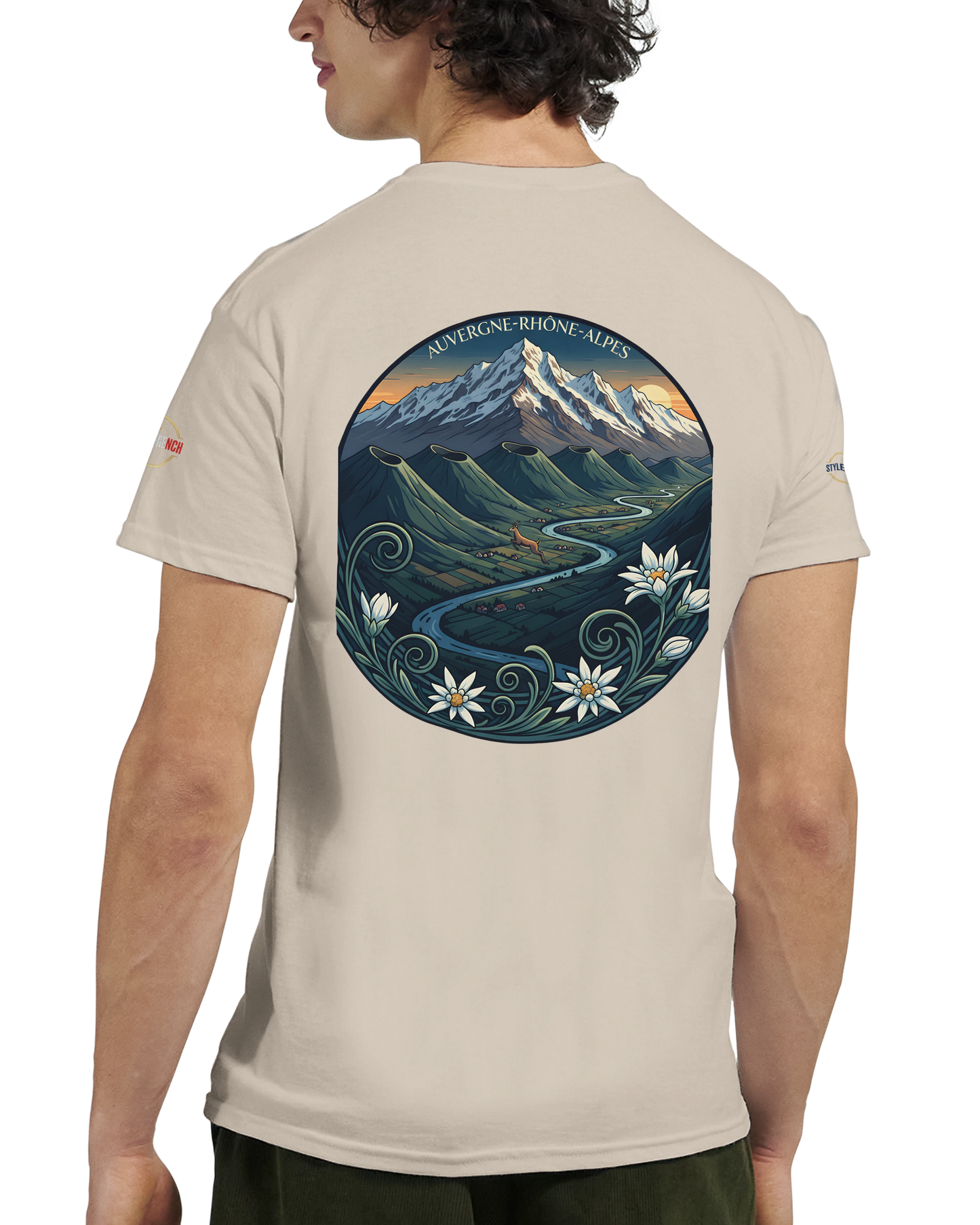 T-Shirt  Auvergne -Rhône -Alpes – Coupe Confortable et Durable