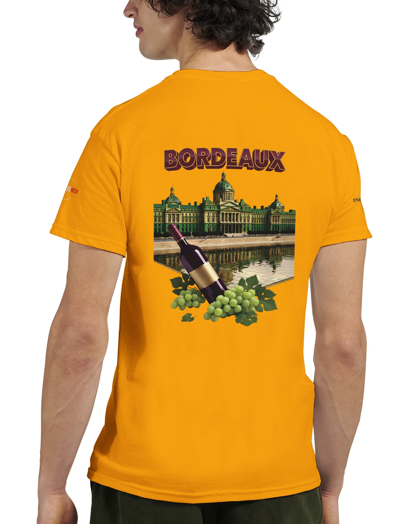 T-shirt Unisexe Bordeaux Ville de France – Coton Épais Premium