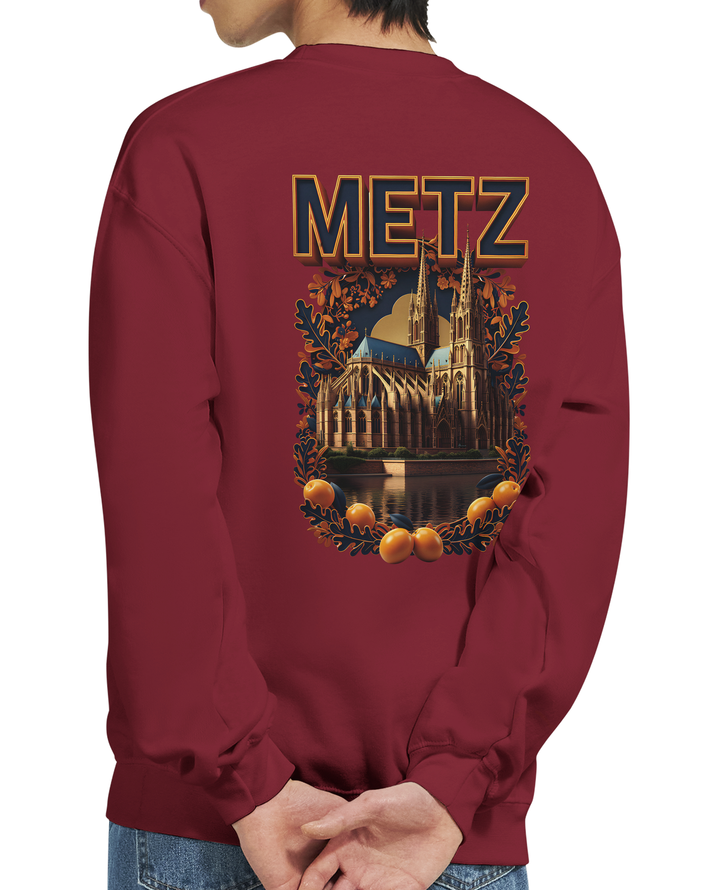 Sweat-shirt unisexe Metz – Coupe classique et confort premium