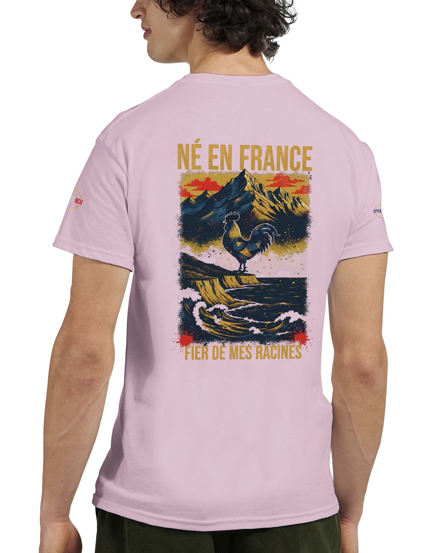 T-Shirt Premium 'Né en France' – Coton Épais à Coupe Classique