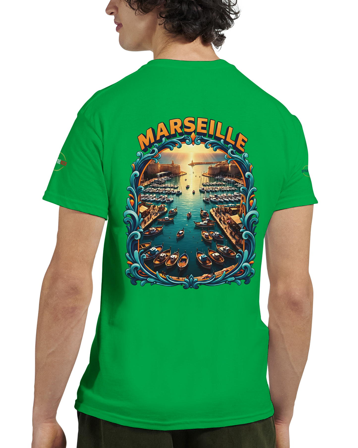 T-shirt Unisexe Marseille – Coton Épais à Coupe Classique