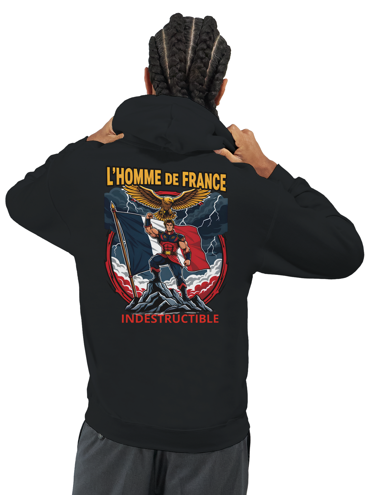 Sweat à Capuche Homme homme de France - Design France - Confort Premium