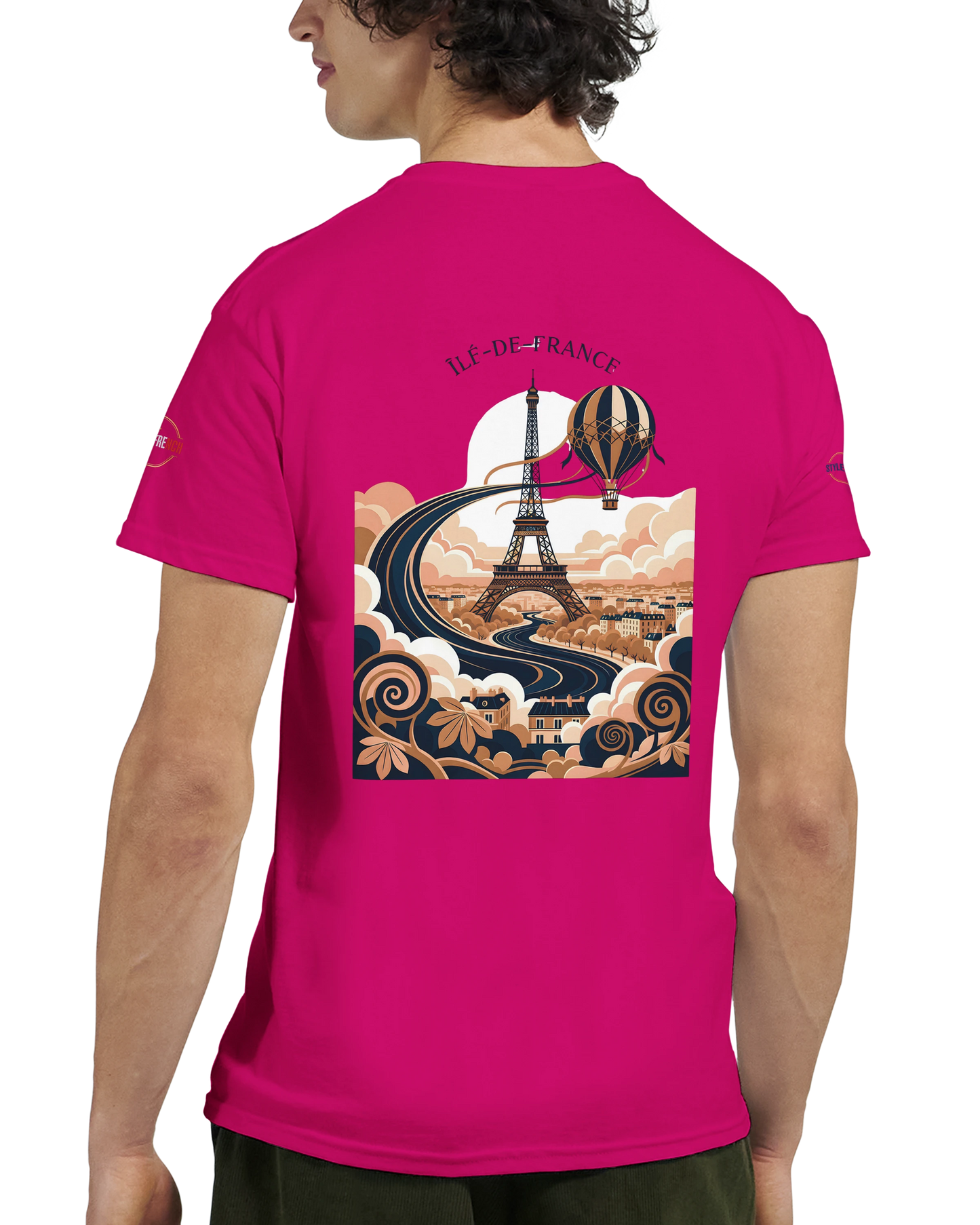 T-shirt Unisexe Île-de-France – Coton Épais à Coupe Classique