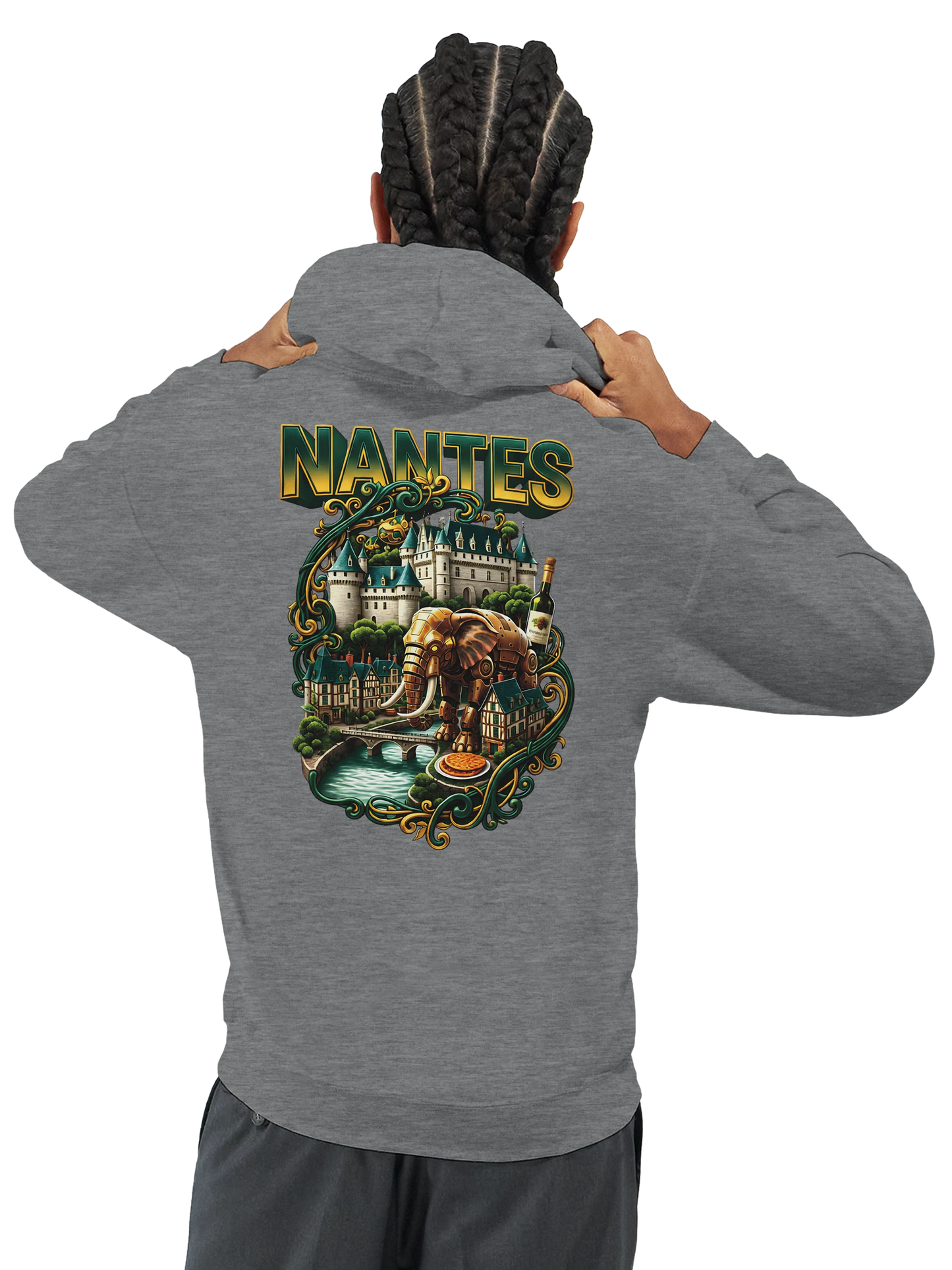 Sweat à capuche unisexe Nantes – Confort premium et style urbain